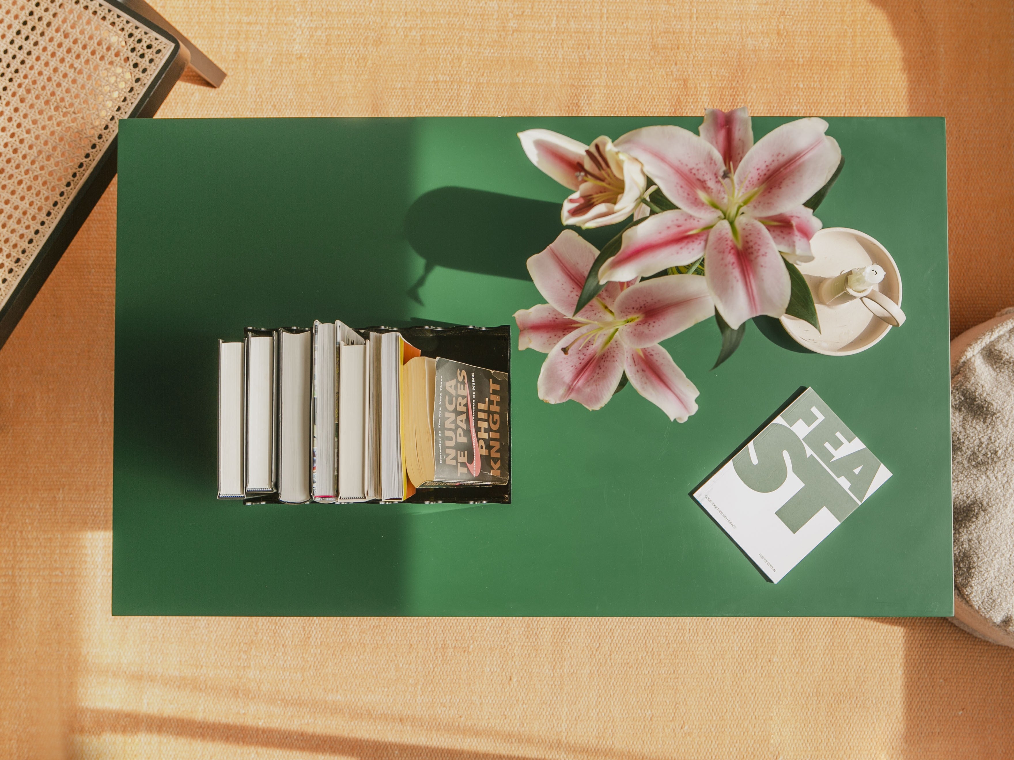 Mesa baja rectangular Charla Cedar 100x60