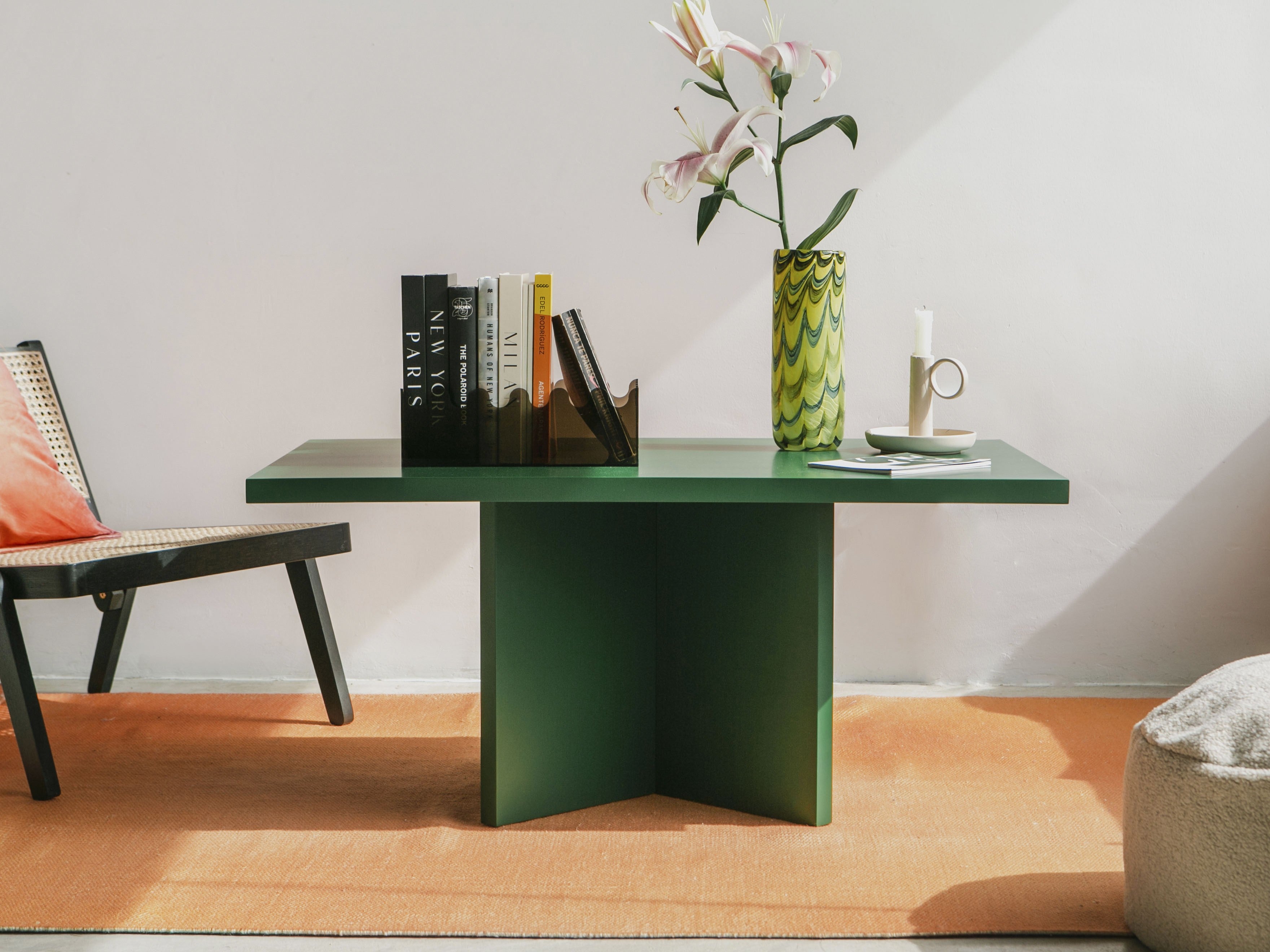 Mesa baja rectangular Charla Cedar 100x60