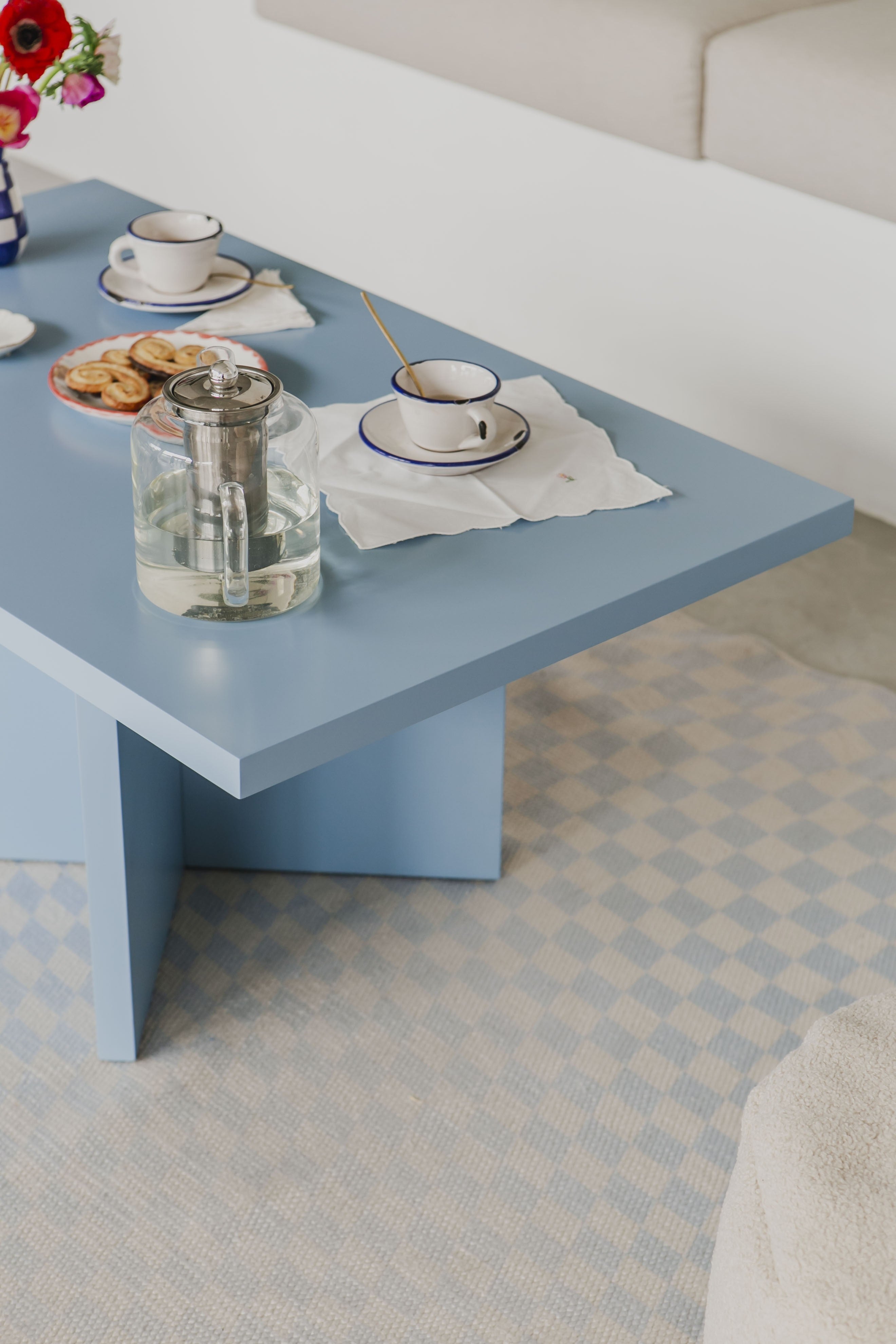 Mesa baja rectangular Charla Cornish 100x60