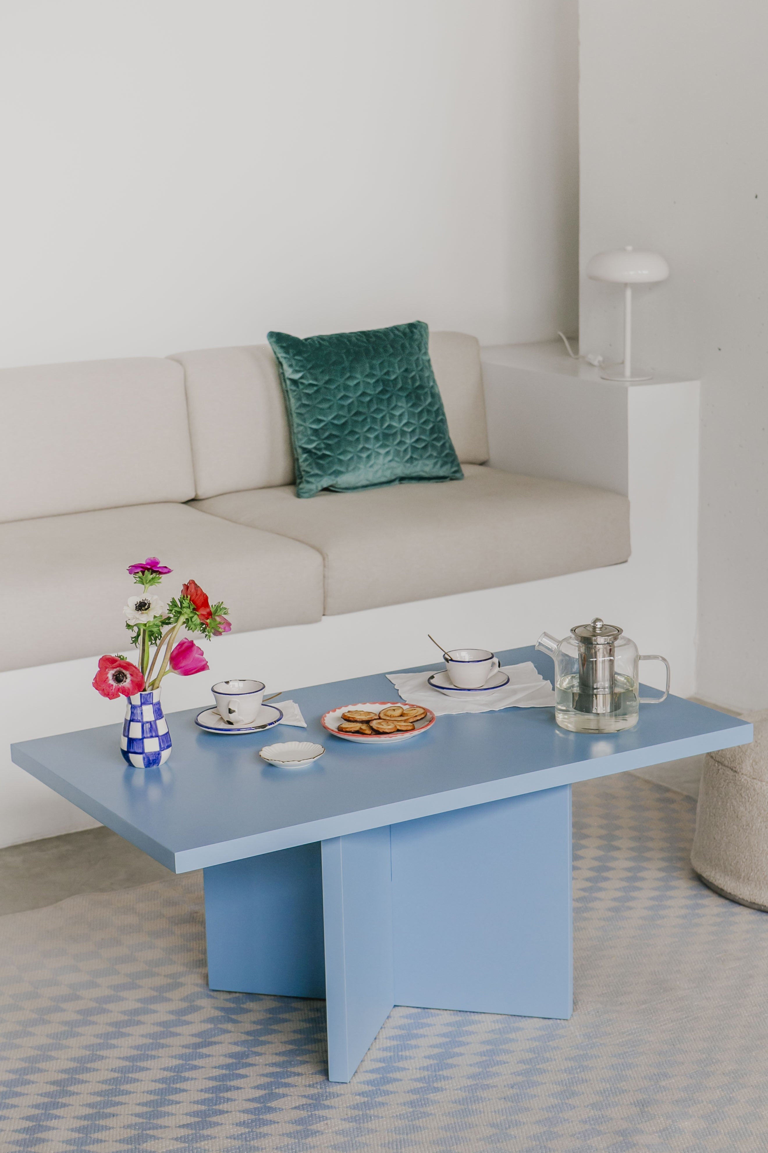 Mesa baja rectangular Charla Cornish 100x60