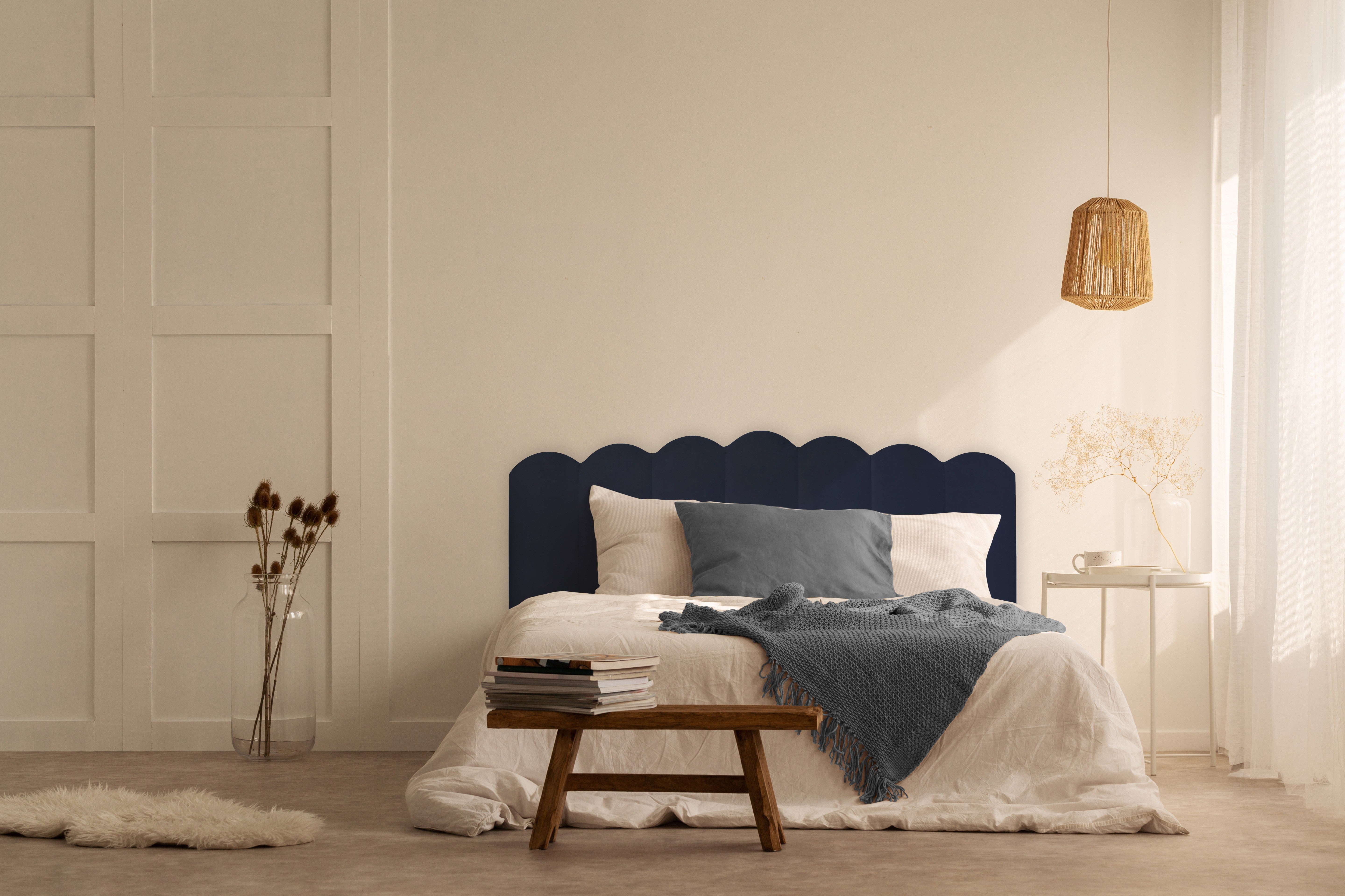 Cabecero Shell 135 Blue