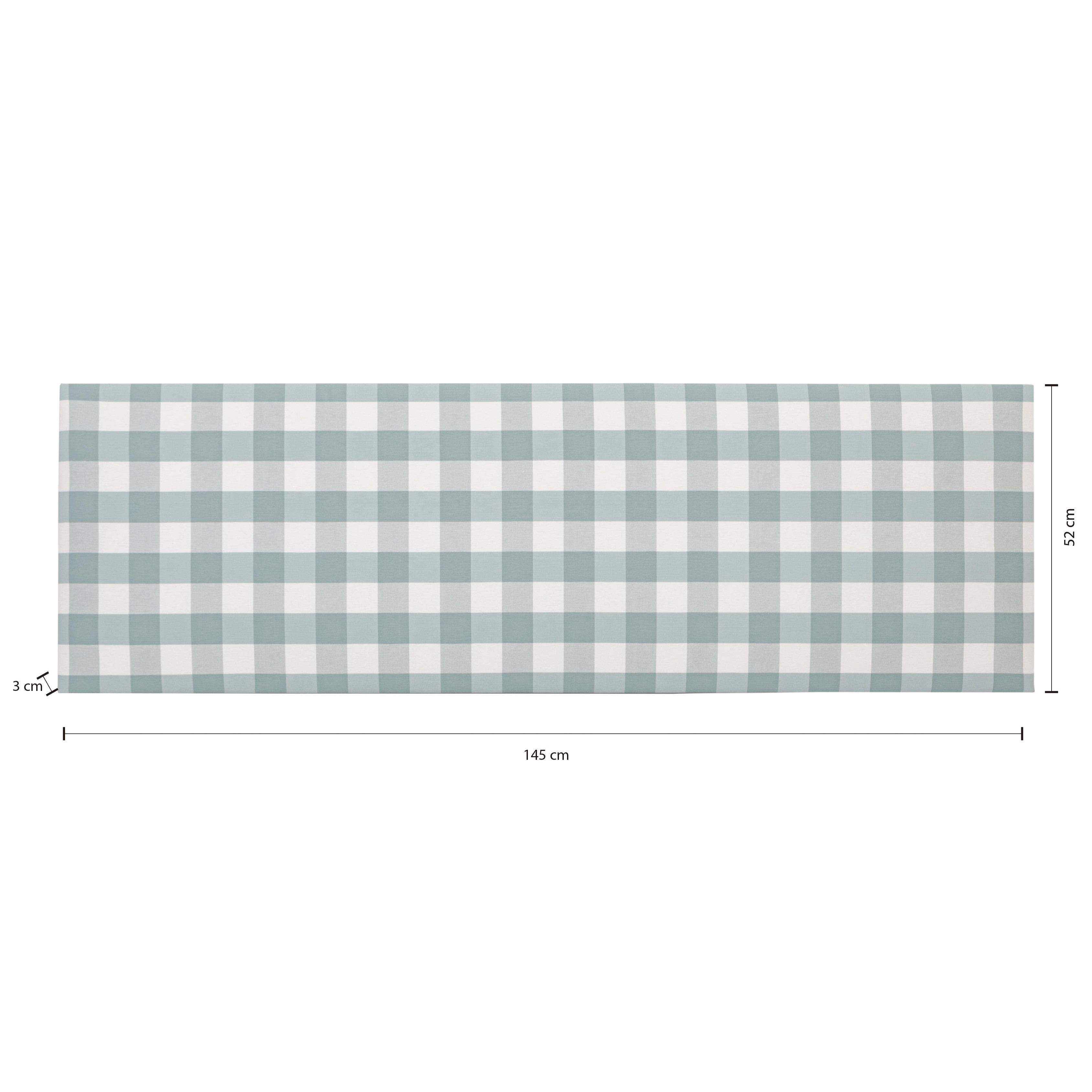 Cabecero Billie 135 Vichy Turquesa