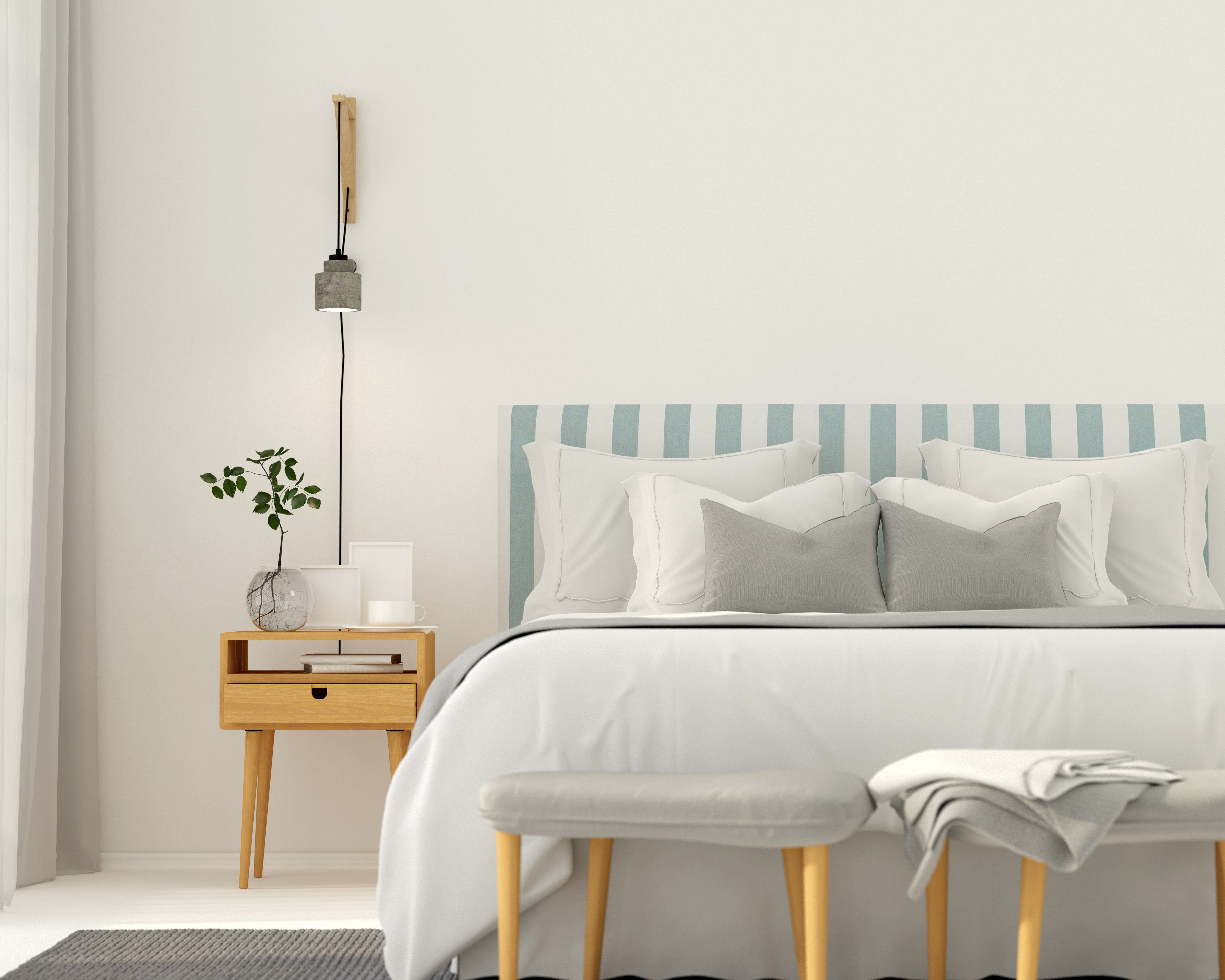 Cabecero Billie 150 Stripes Turquesa