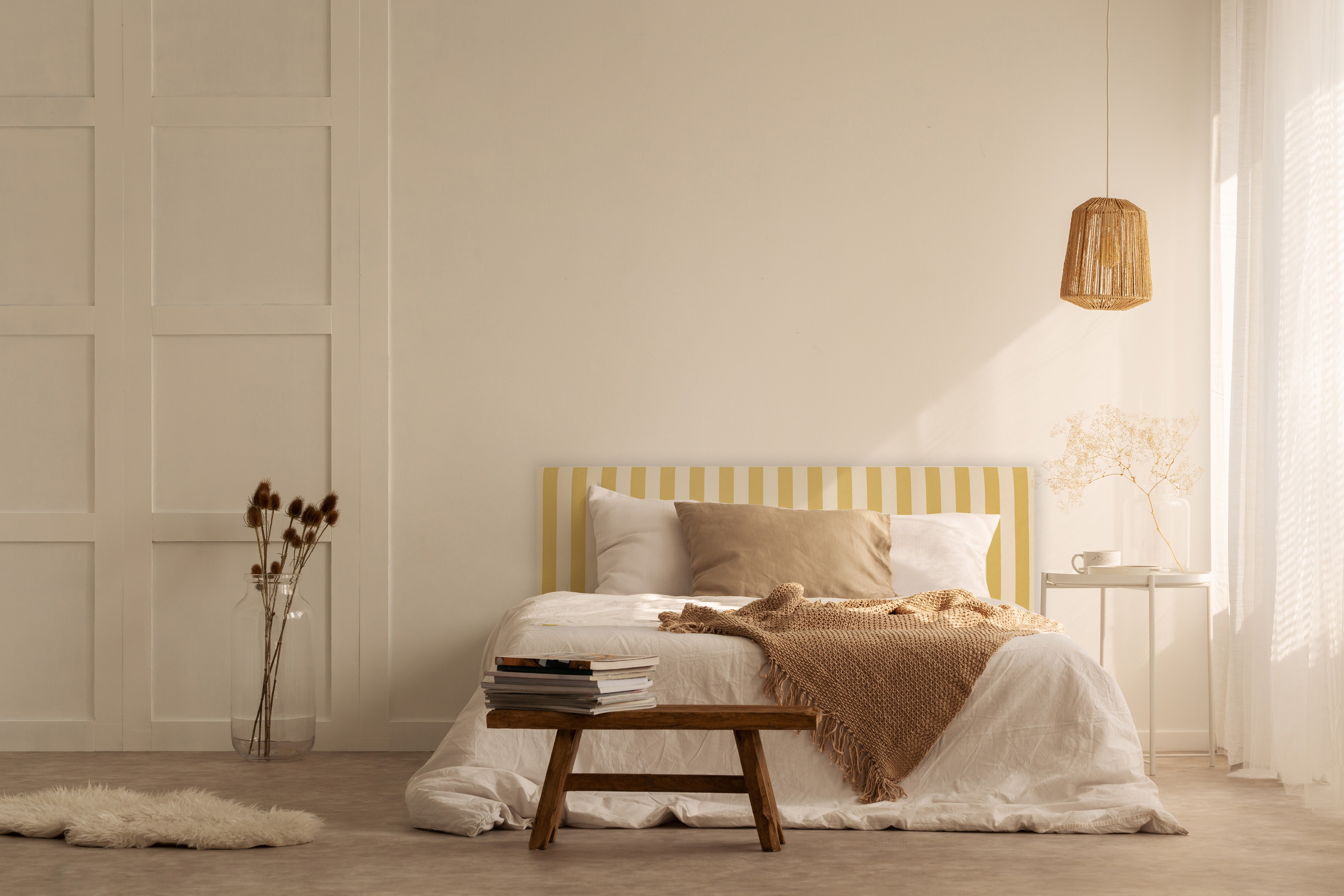 Cabecero Billie 150 Stripes Amarillo