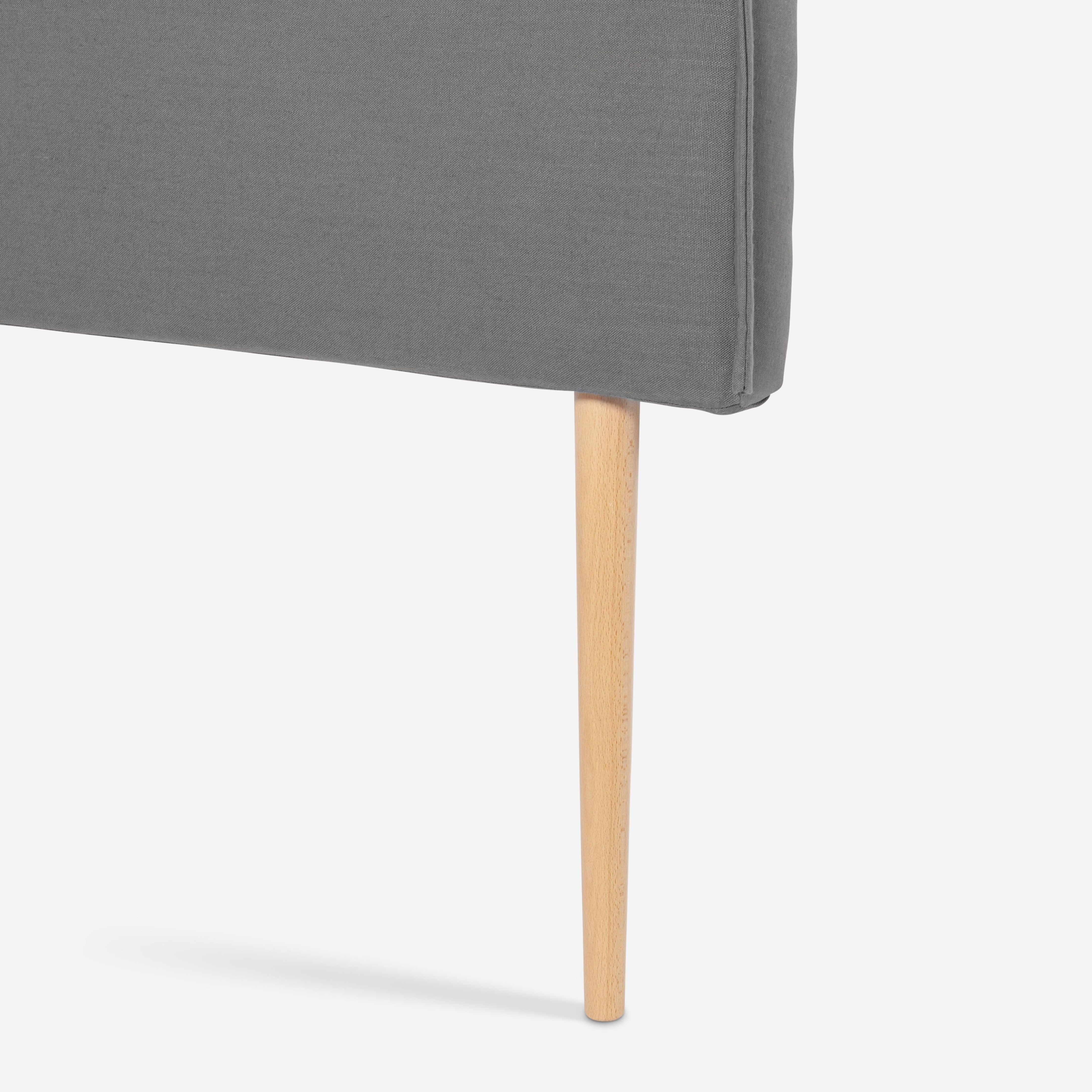 Linen upholstered headboard 135 Edmond Gray