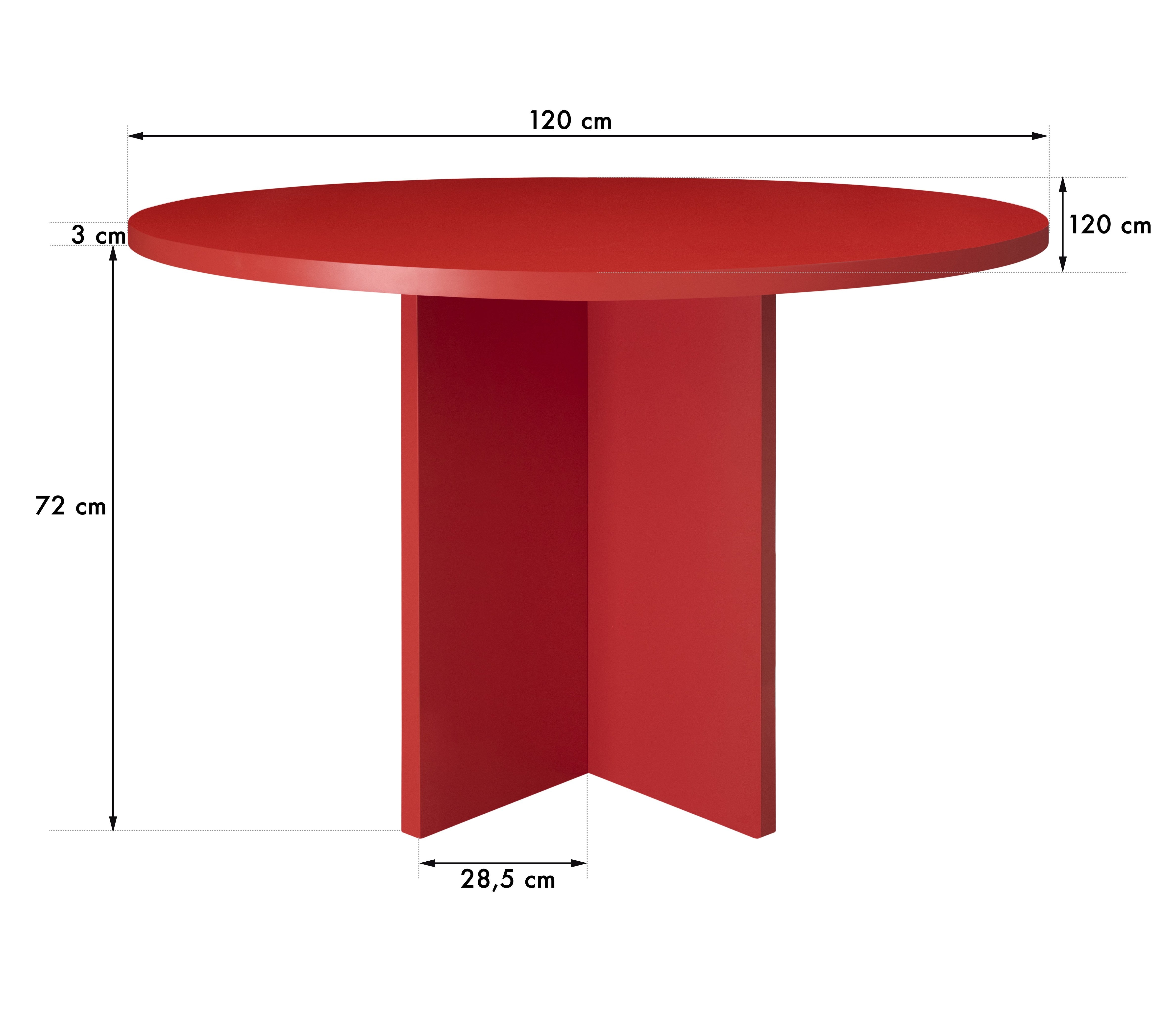 Mesa redonda comedor Matilda Flame 120