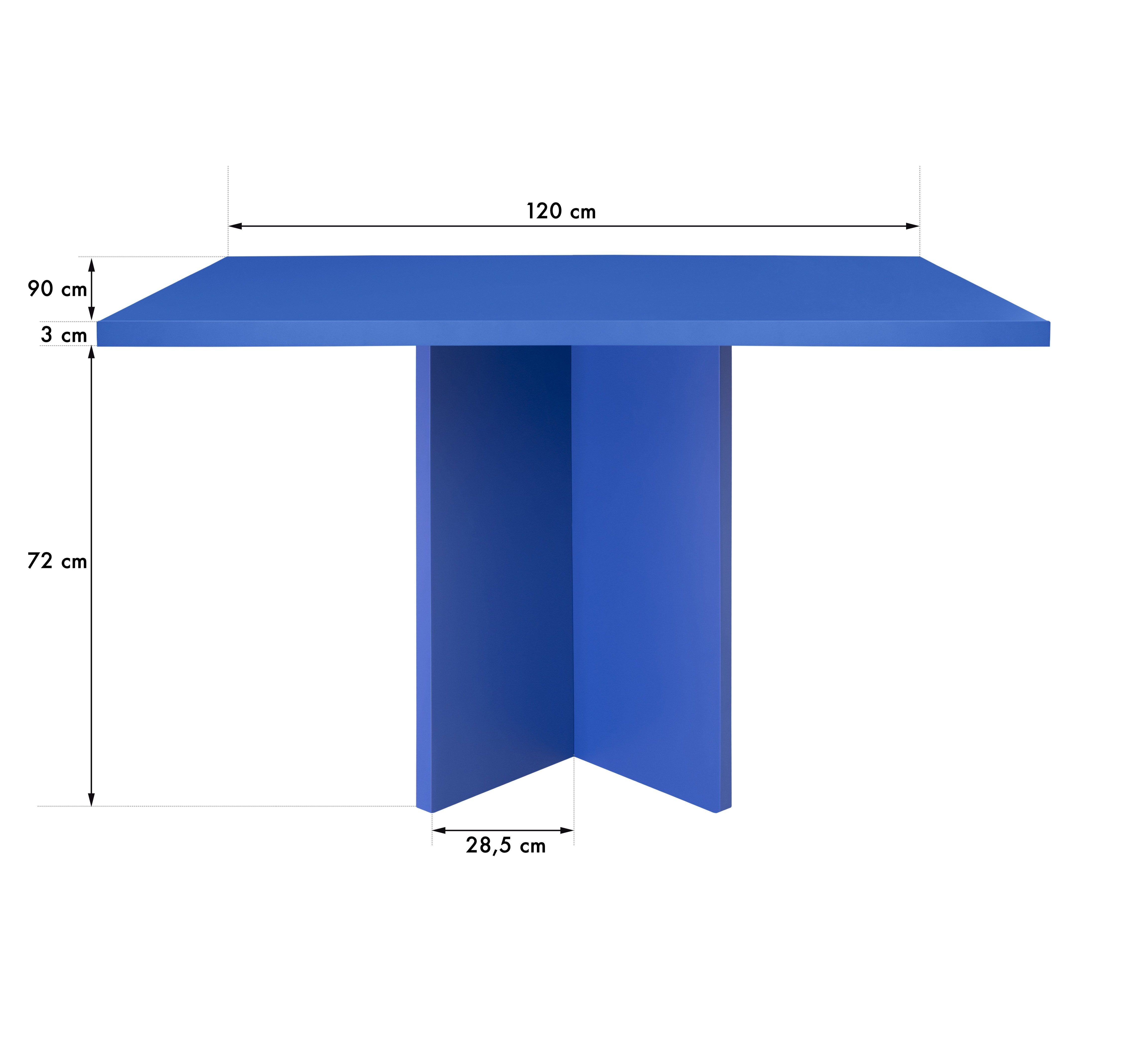 Mesa de comedor rectangular Matilda Pruss 120x90