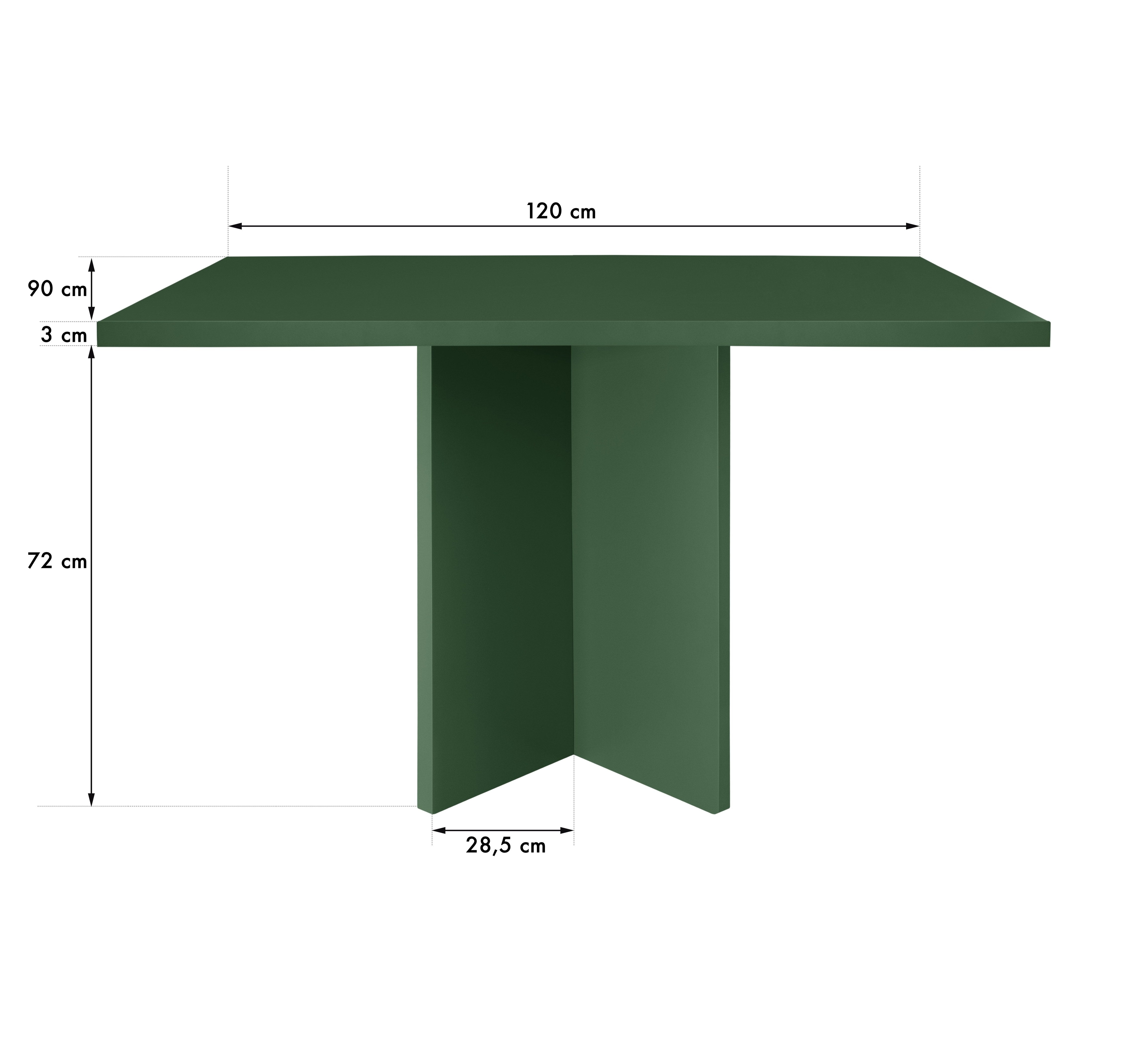 Mesa de comedor rectangular Matilda Cedar 120x90