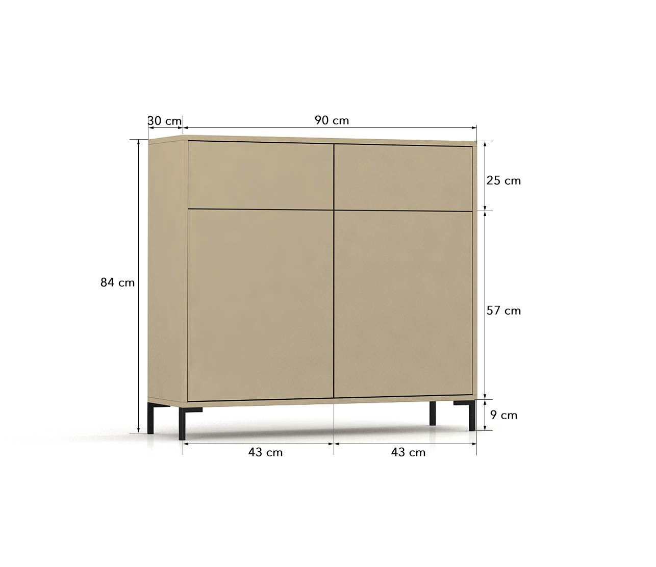 Wilson sideboard Taupé