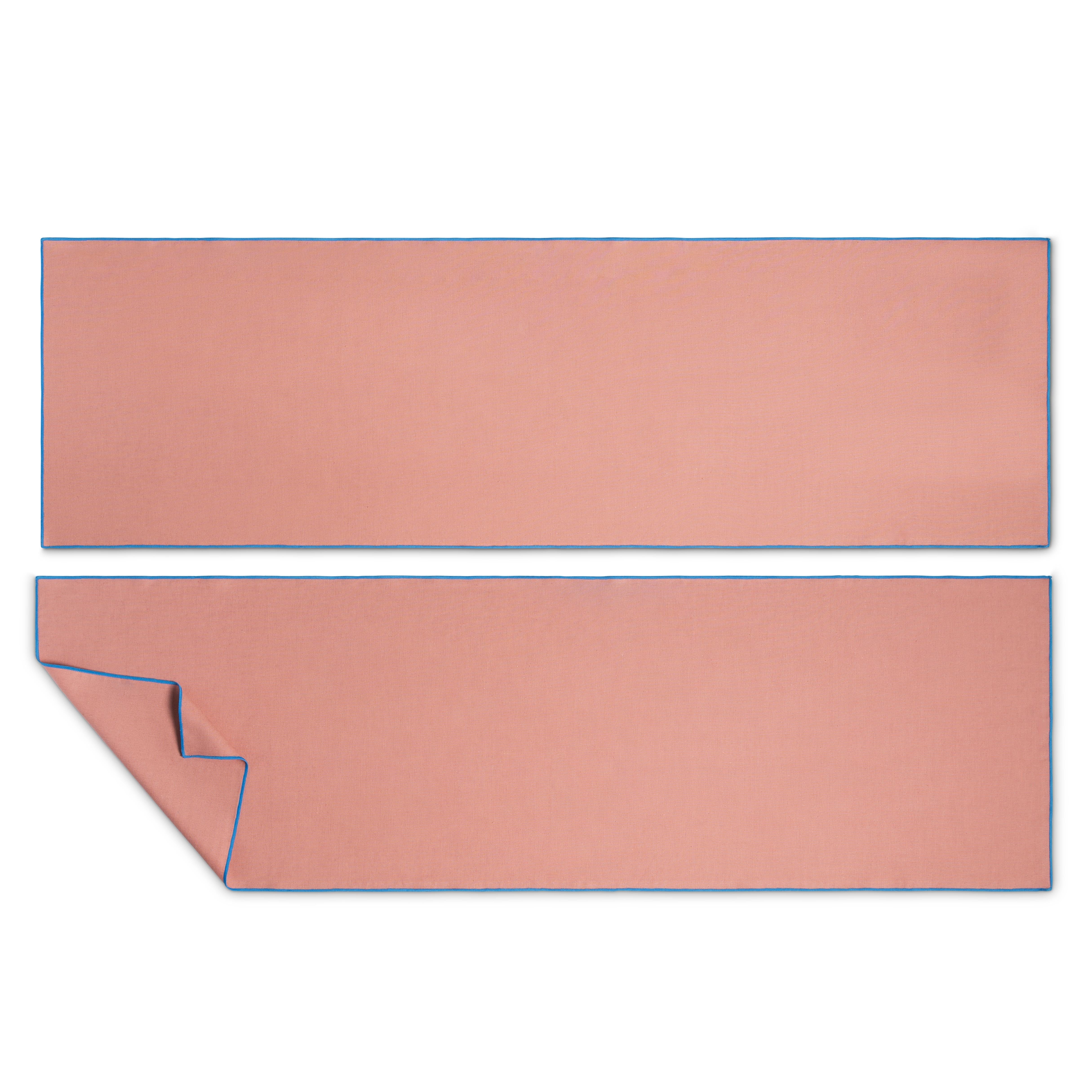 Set 2 caminos de mesa Contrast Edge Pink