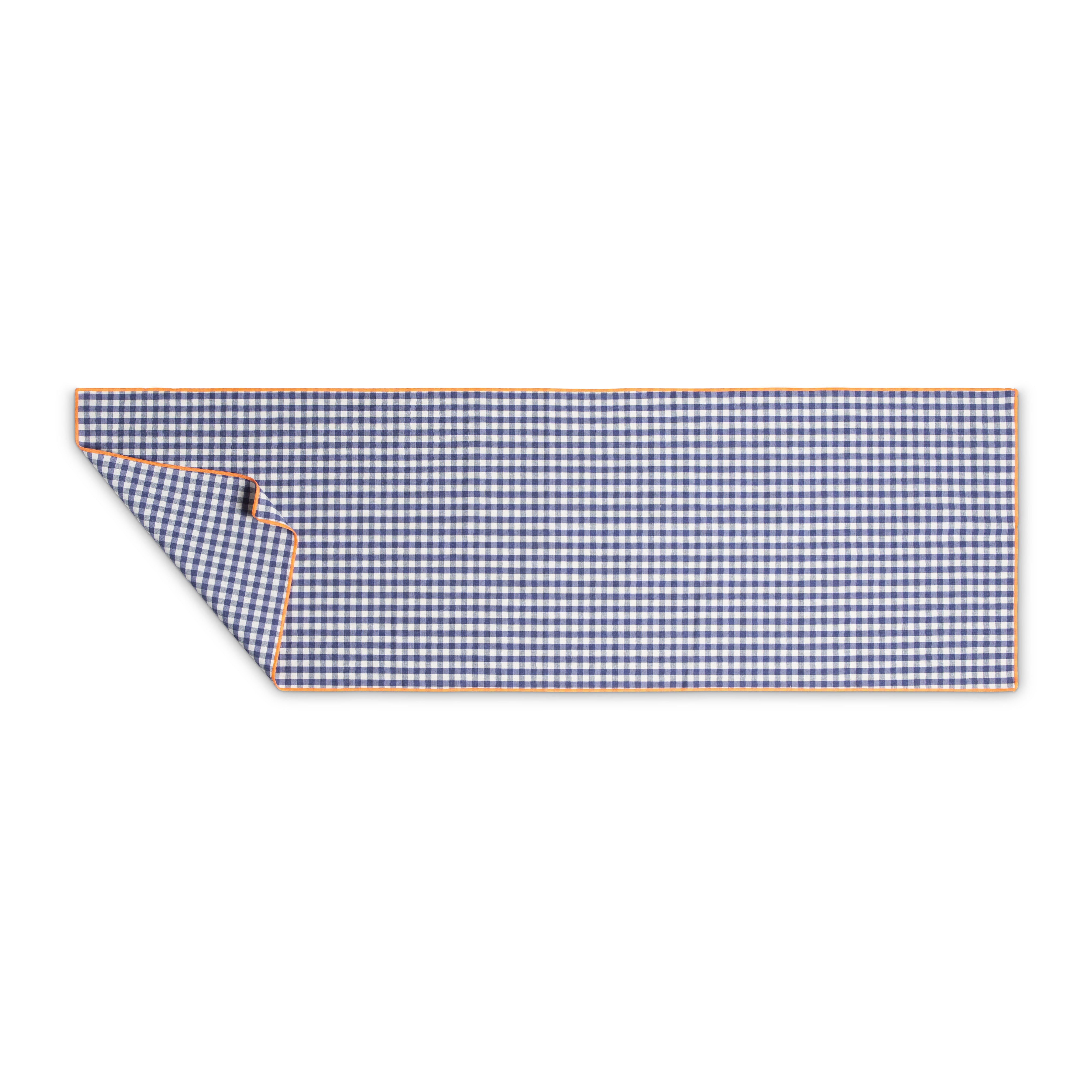Set 2 Table roads Vichy navy