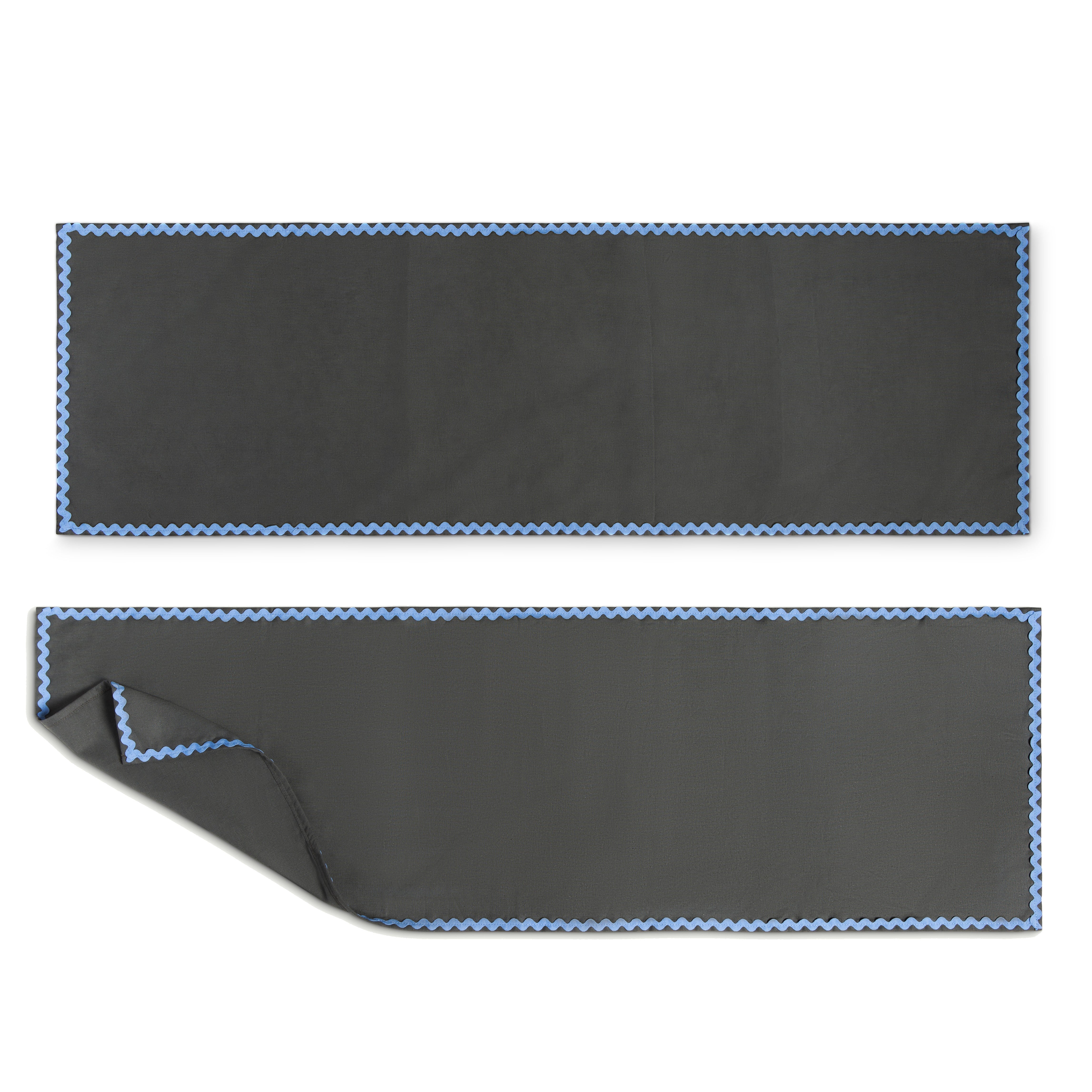 Set 2 Wavy Gray Table Runners