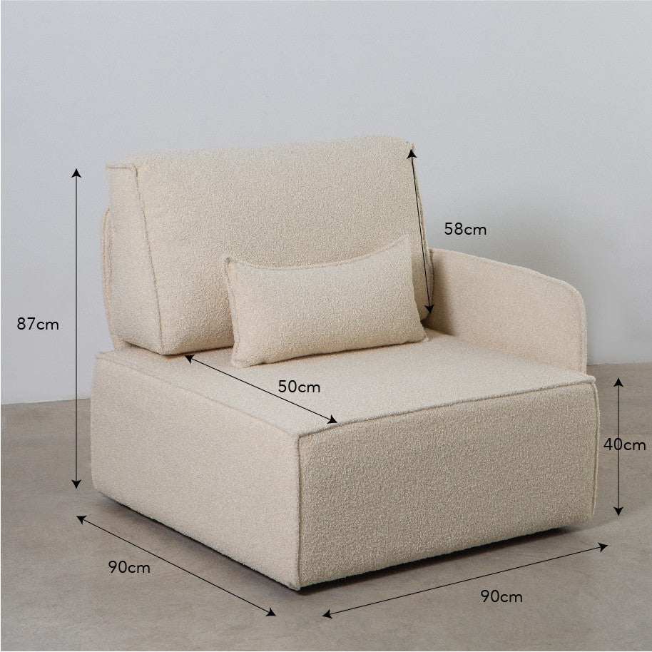 Sofa modular Lea 4 plazas Snow