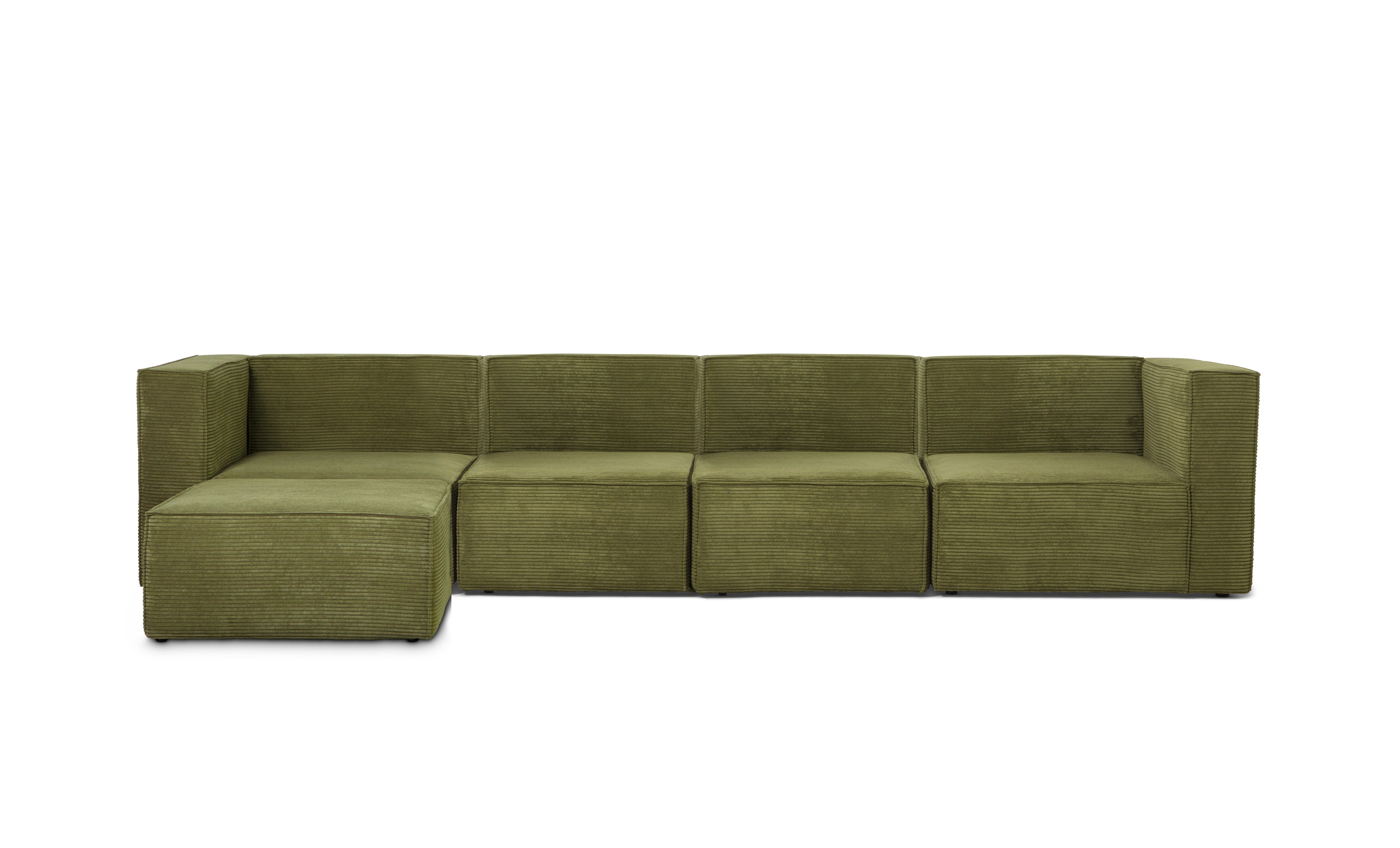 Sofa Harper 4 plazas Chaiselongue Verde