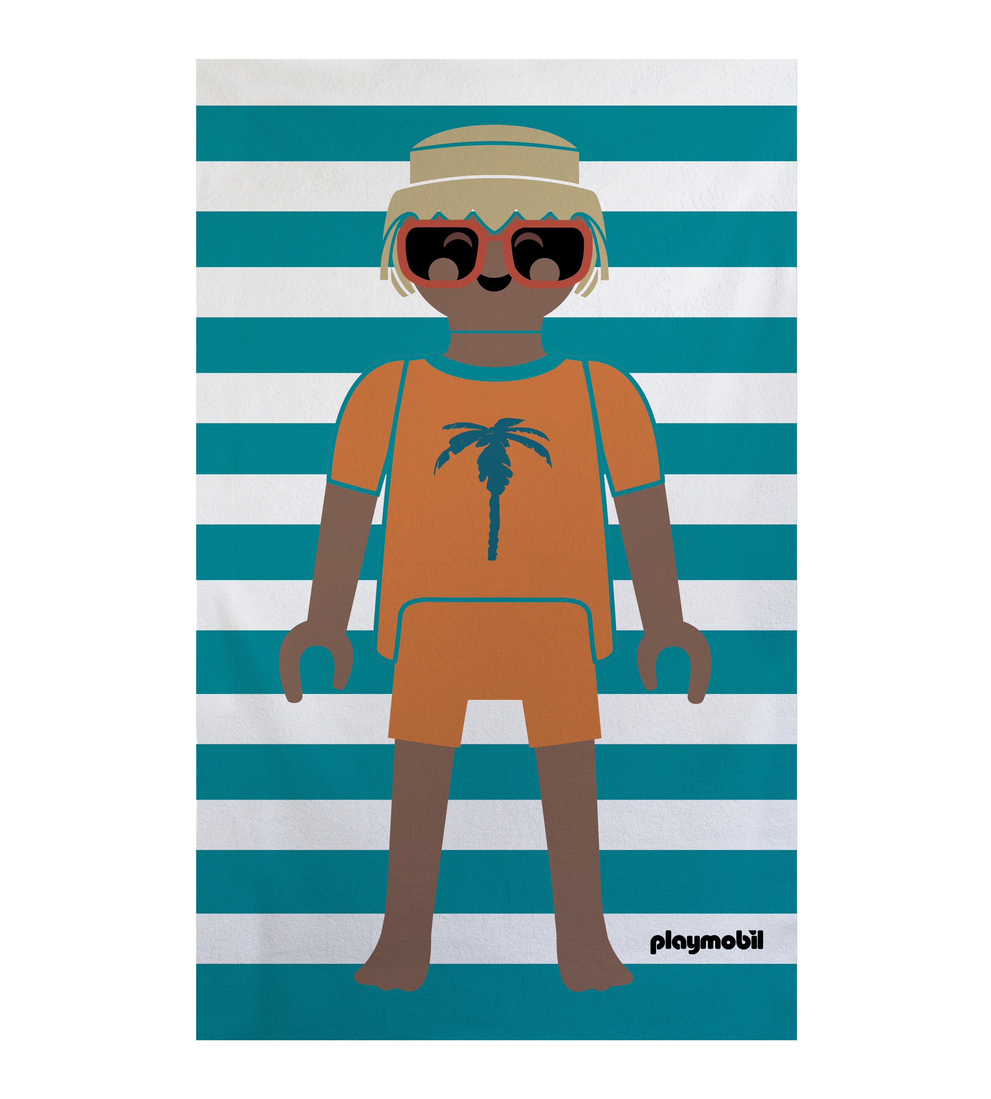 Toalla de playa kids Rizo Plus 75x140 (Summer Boy Playmobil)