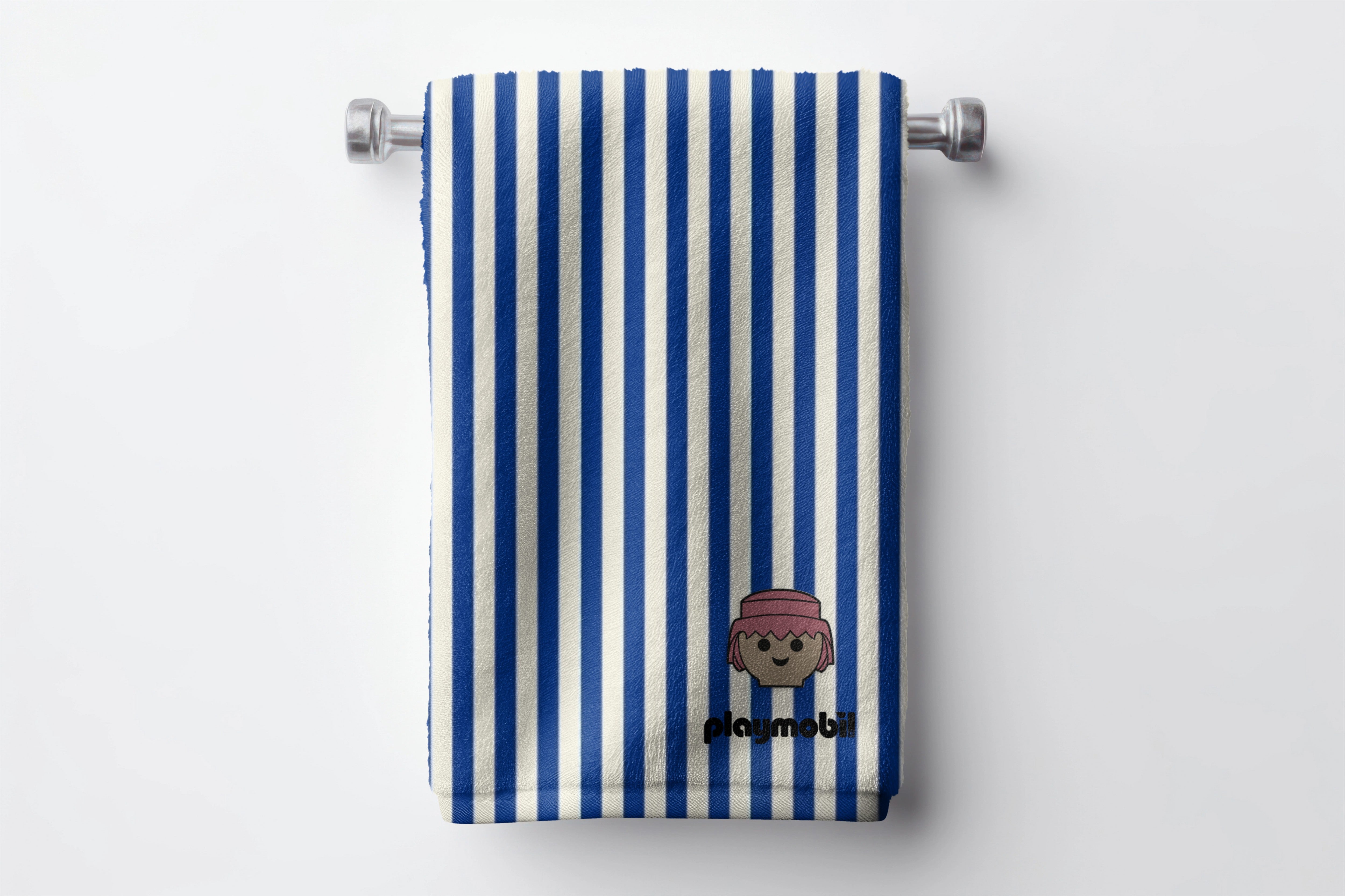 Home Towel 75x140 (Blue Stripes Playmobil)