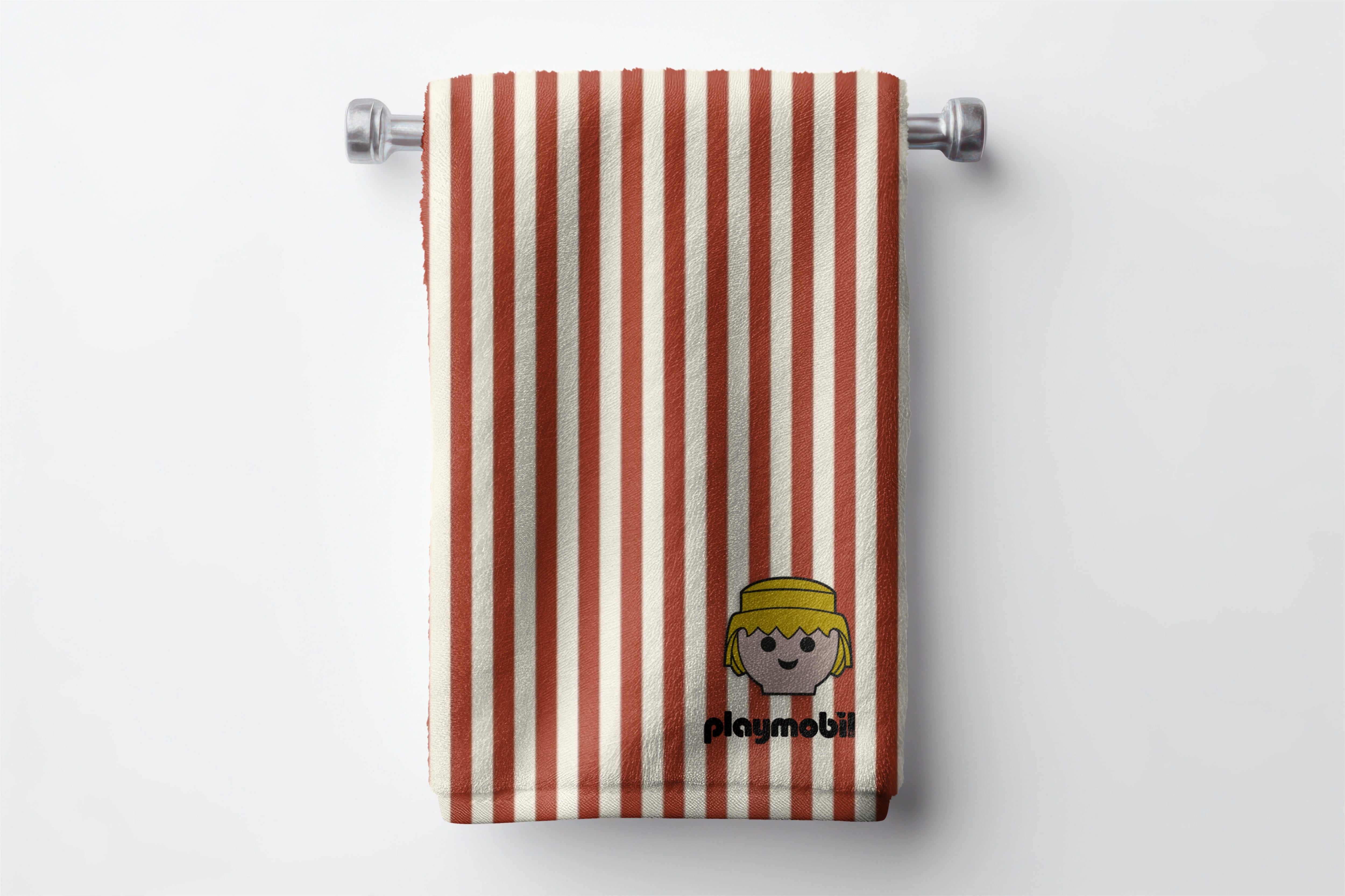 Home Towel 75x140 (Red Stripes Playmobil)
