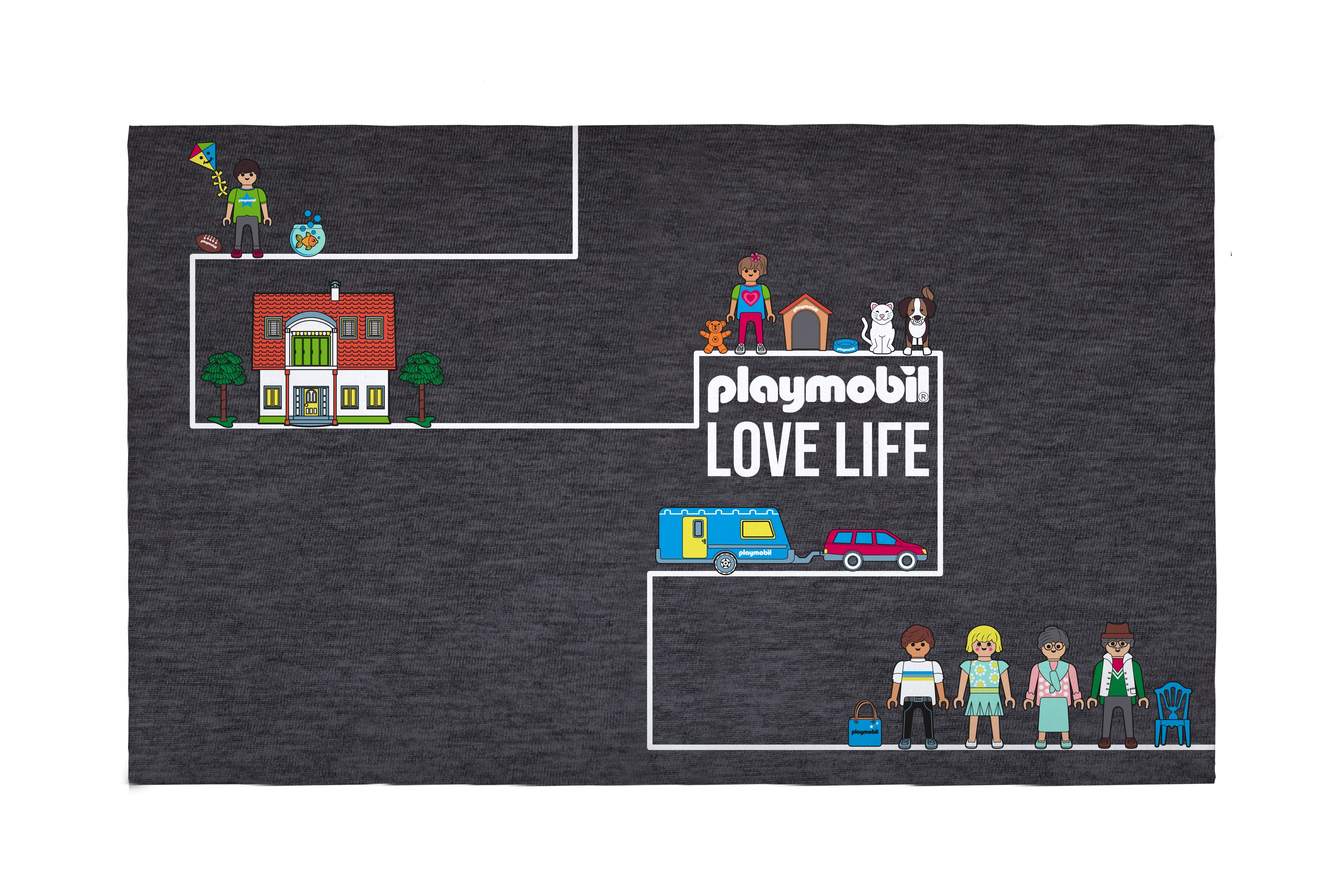 Alfombra Infantil 90X137 (Love life)