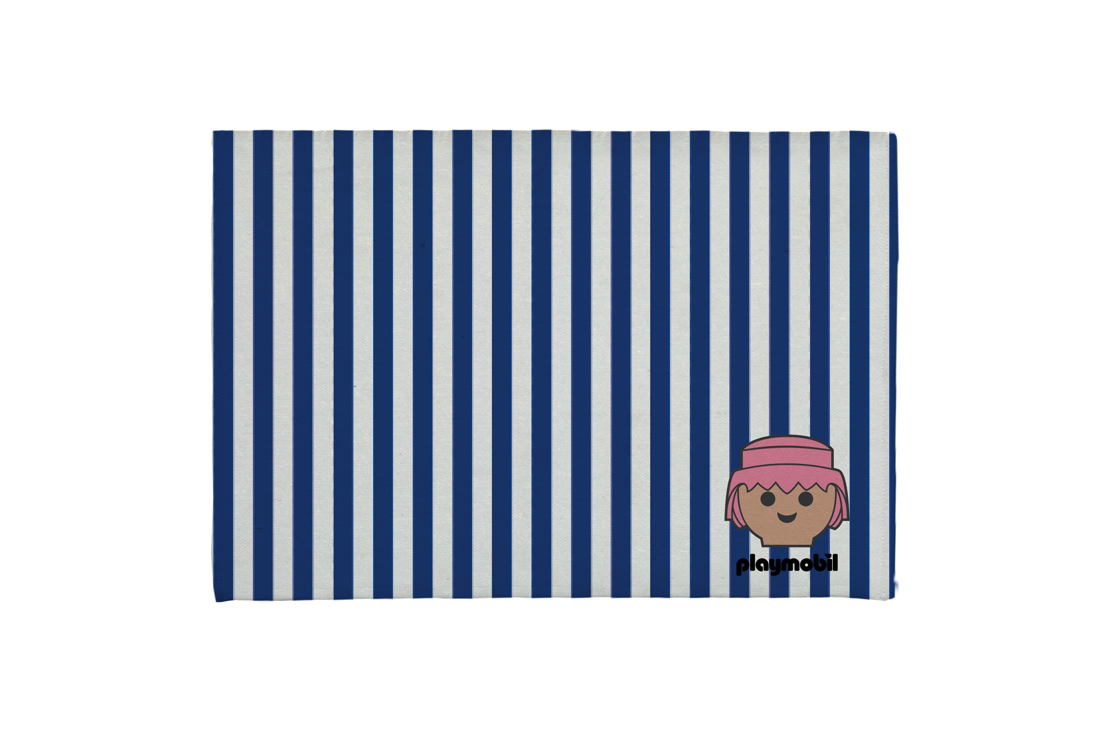 BathRug (Blue Stripes Playmobil)