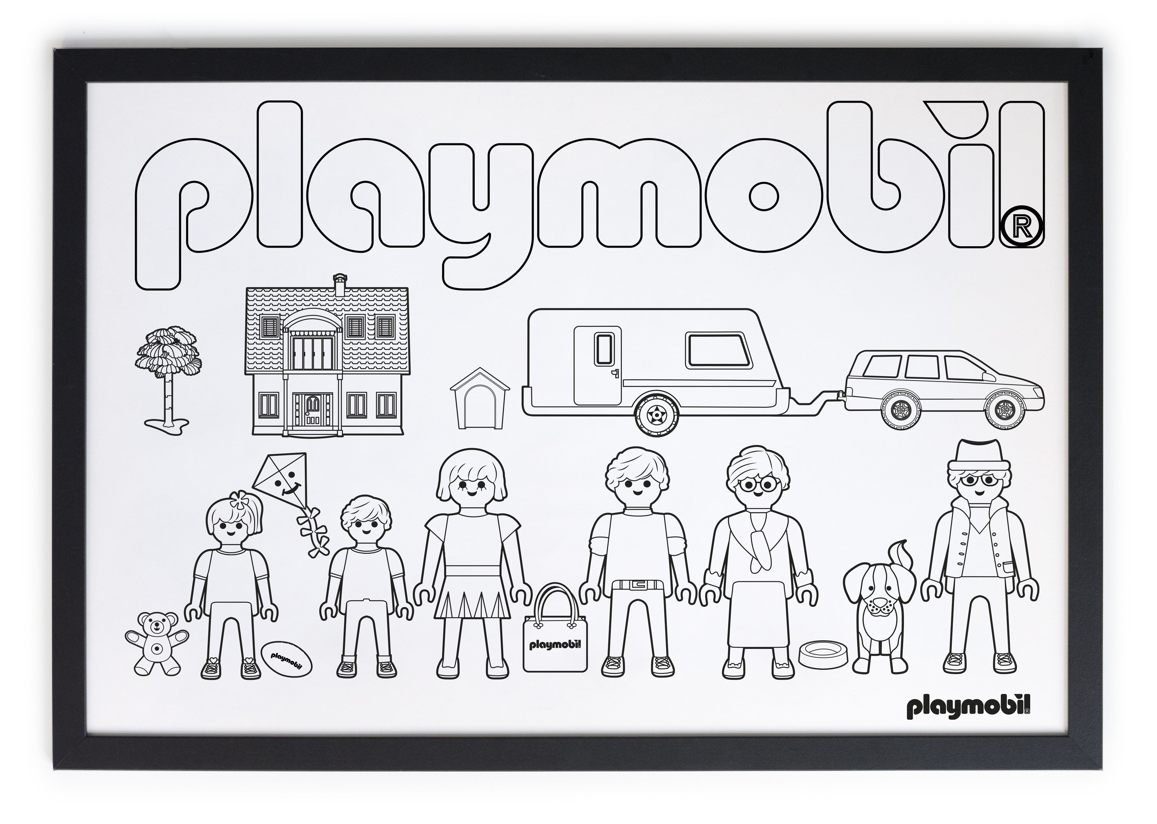 Coloring Poster DIY Frame (Playmobil)