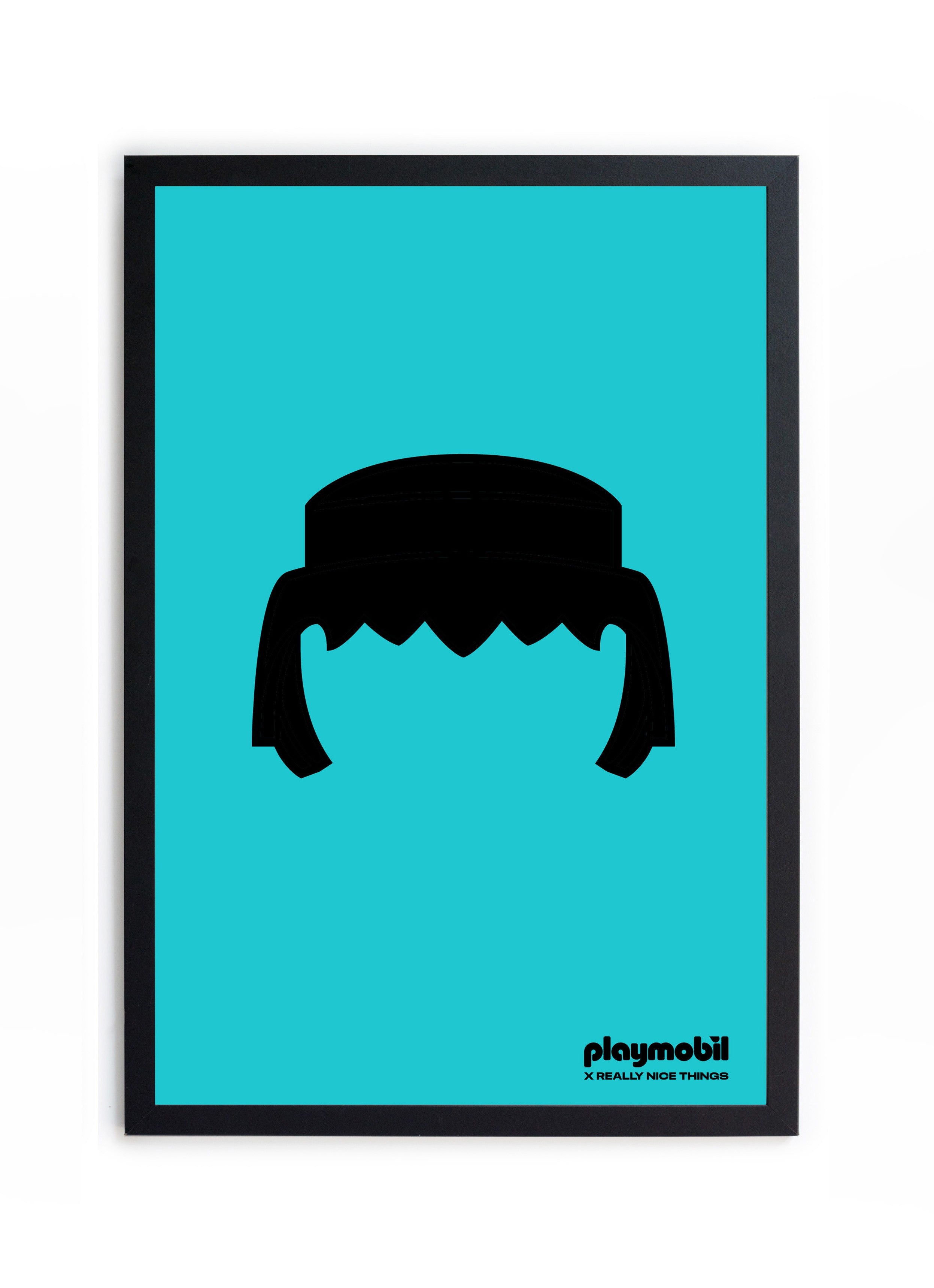 Cuadro Moldura Negra 40x30 (Blue Playmobil)