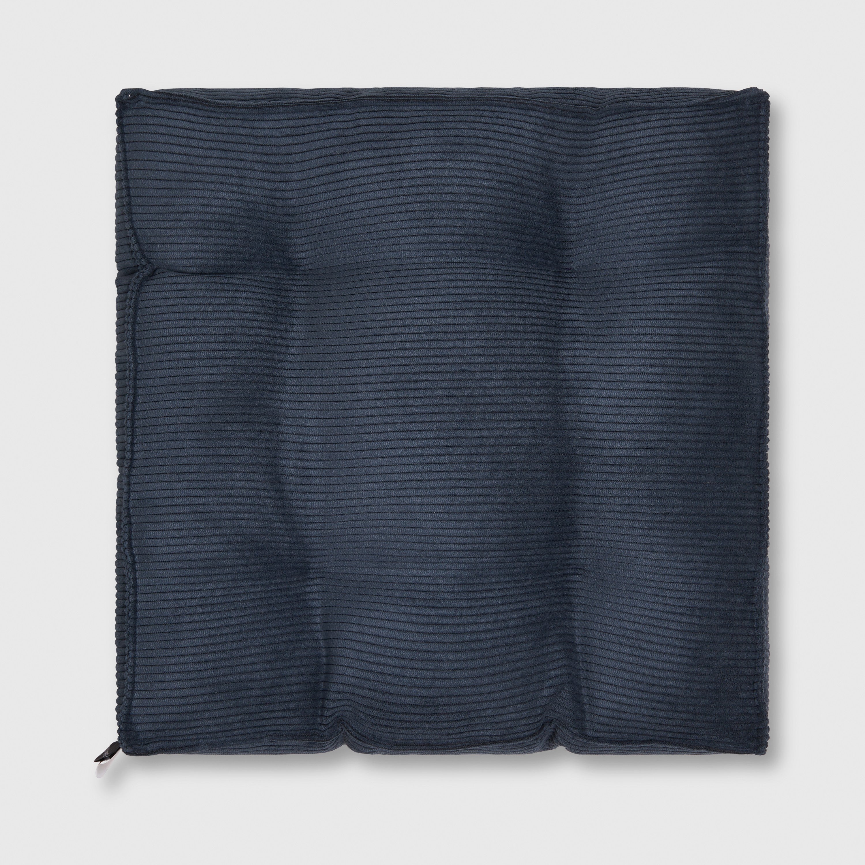 Gustav Square Cushion Corduroy (Navy)