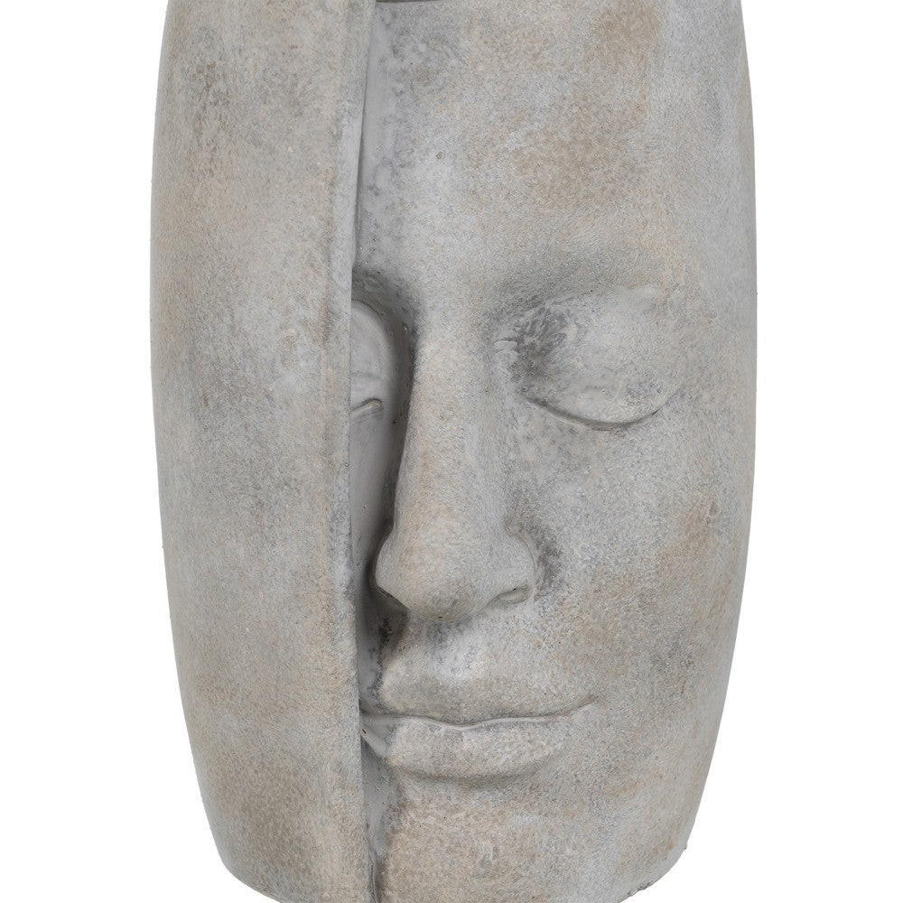 JARRÓN CERÁMICA VISAGE COLOR CEMENT