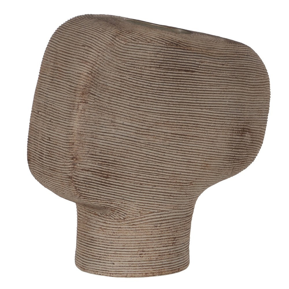 JARRÓN ORGANIC CORD GREY