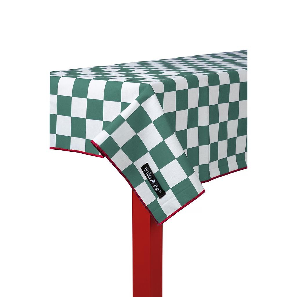 Mantel 140x140 Marshall (Green Squares)