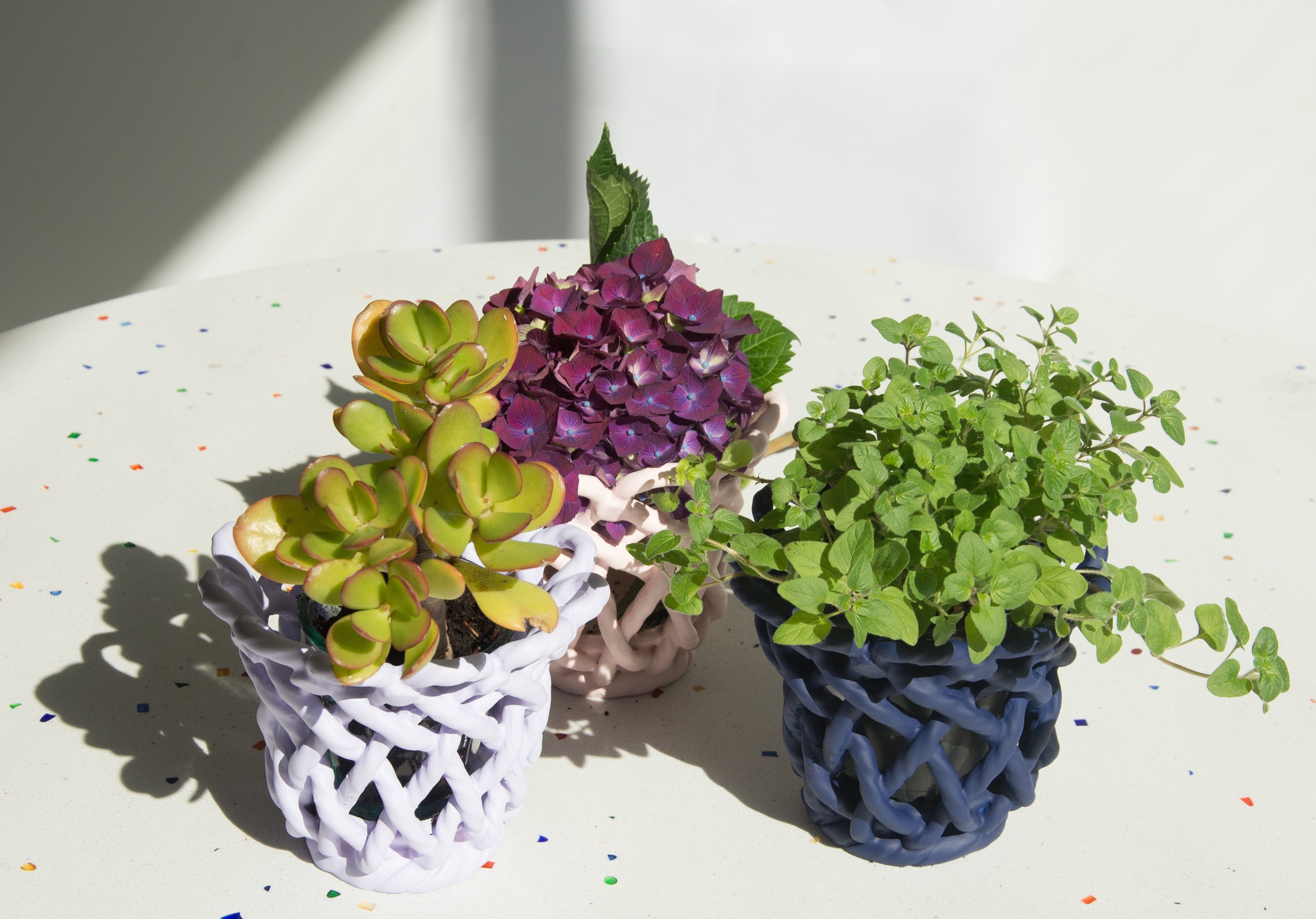 Woody Ceramic Basket