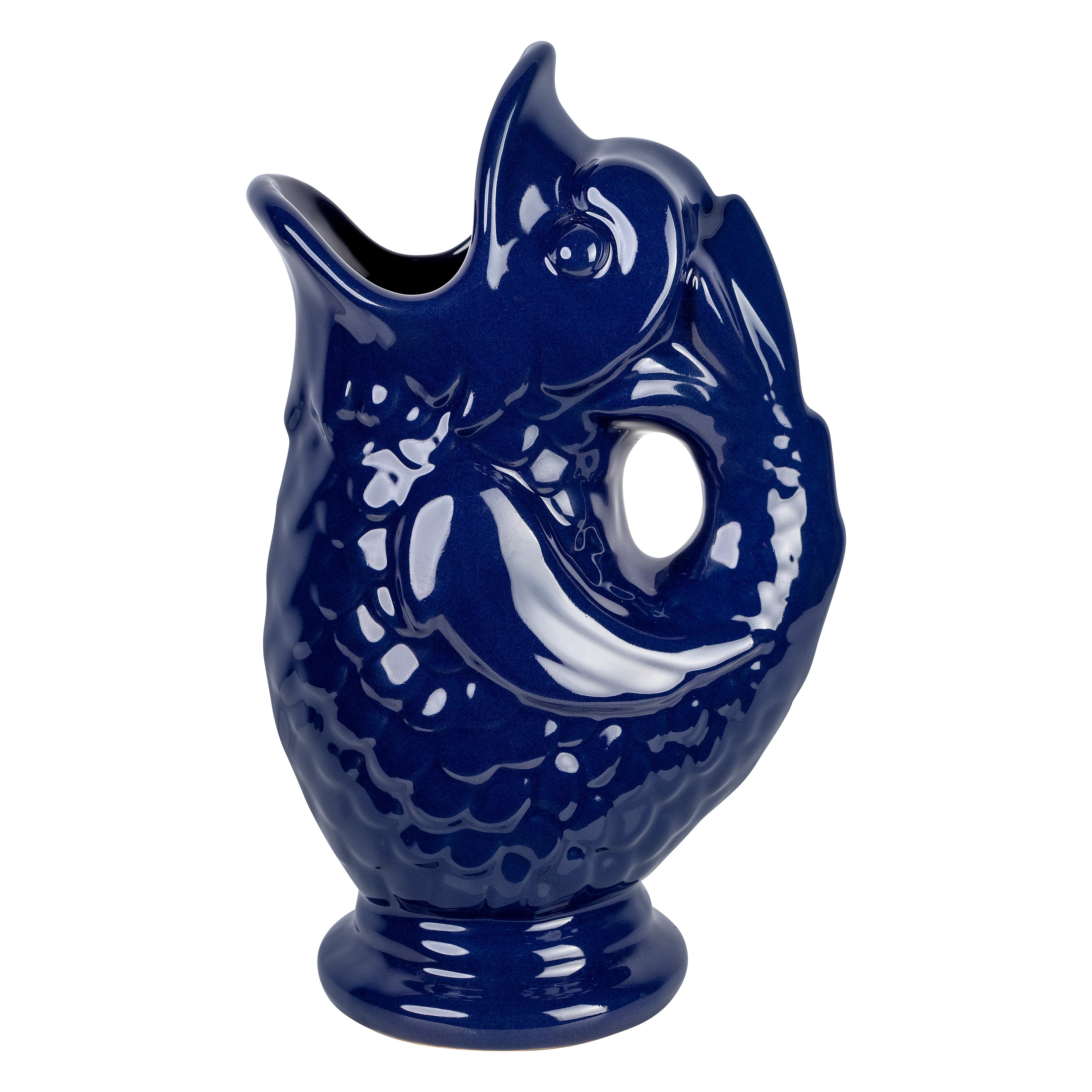 Pez de cerámica Azul Cobalto
