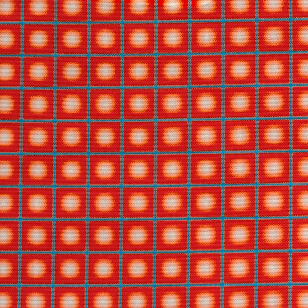 Tela outdoor Lunar Grid Red Blue