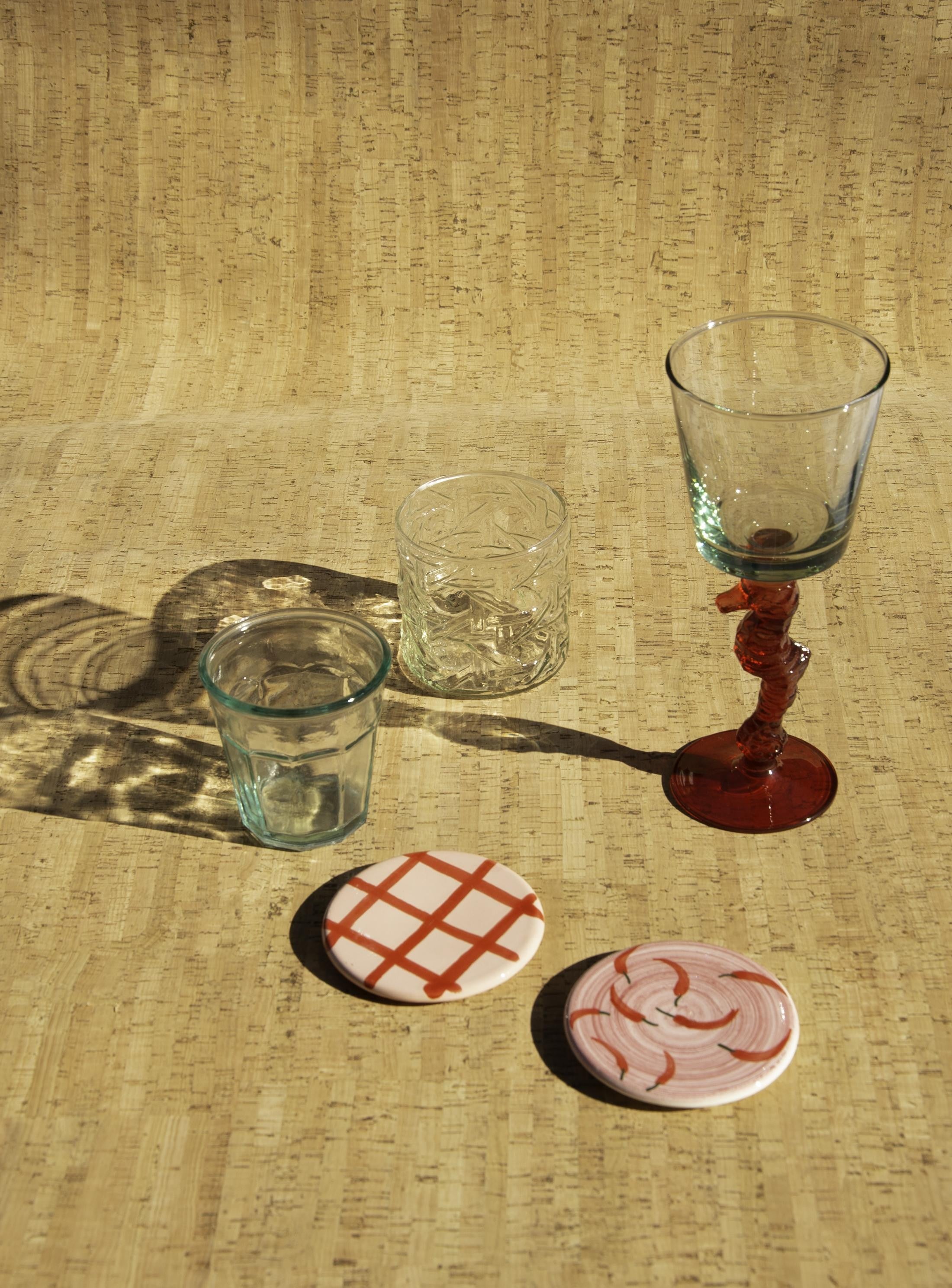 Set 2 Posavasos Ceramica (Red Chili Peppers)