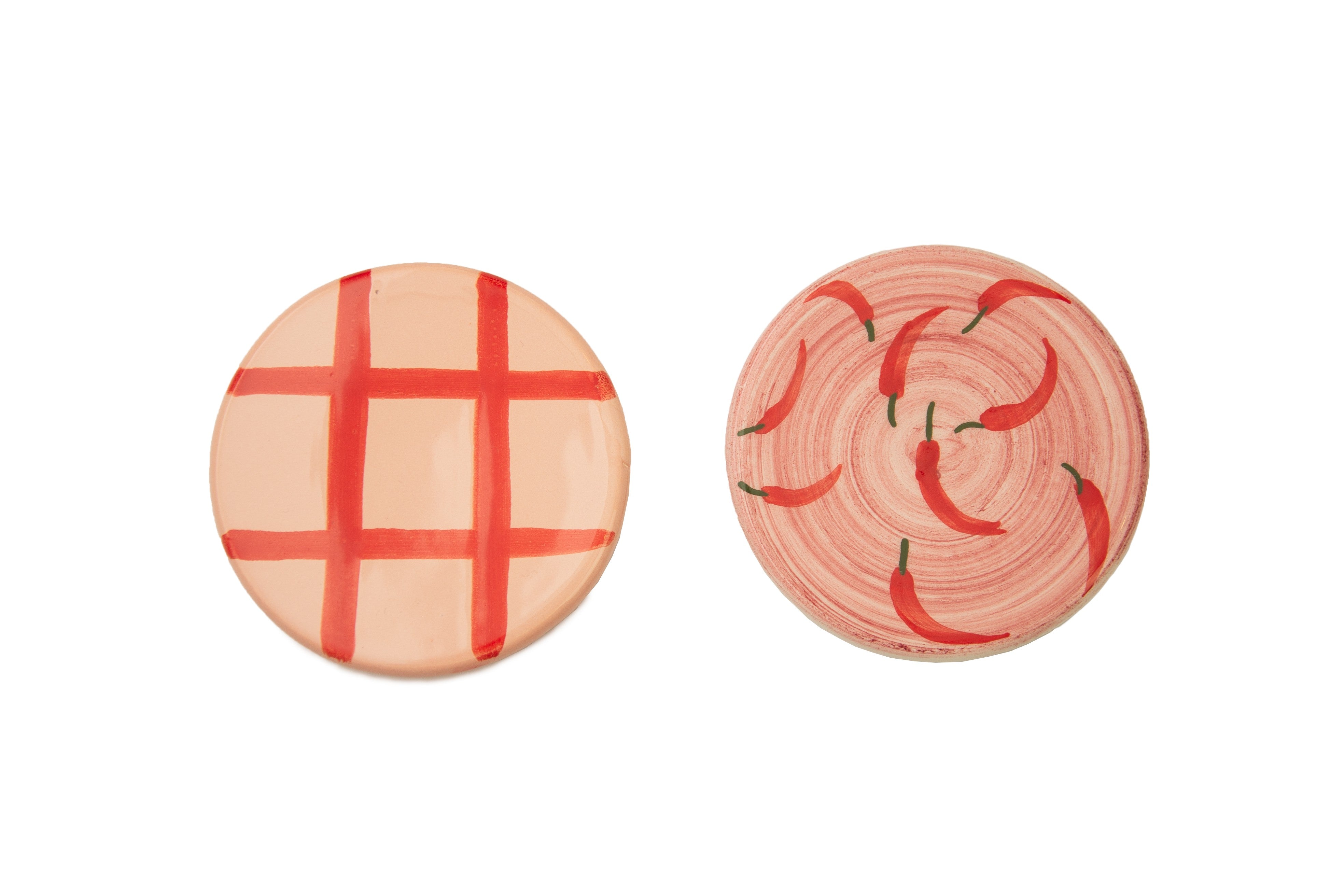 Set 2 Posavasos Ceramica (Red Chili Peppers)