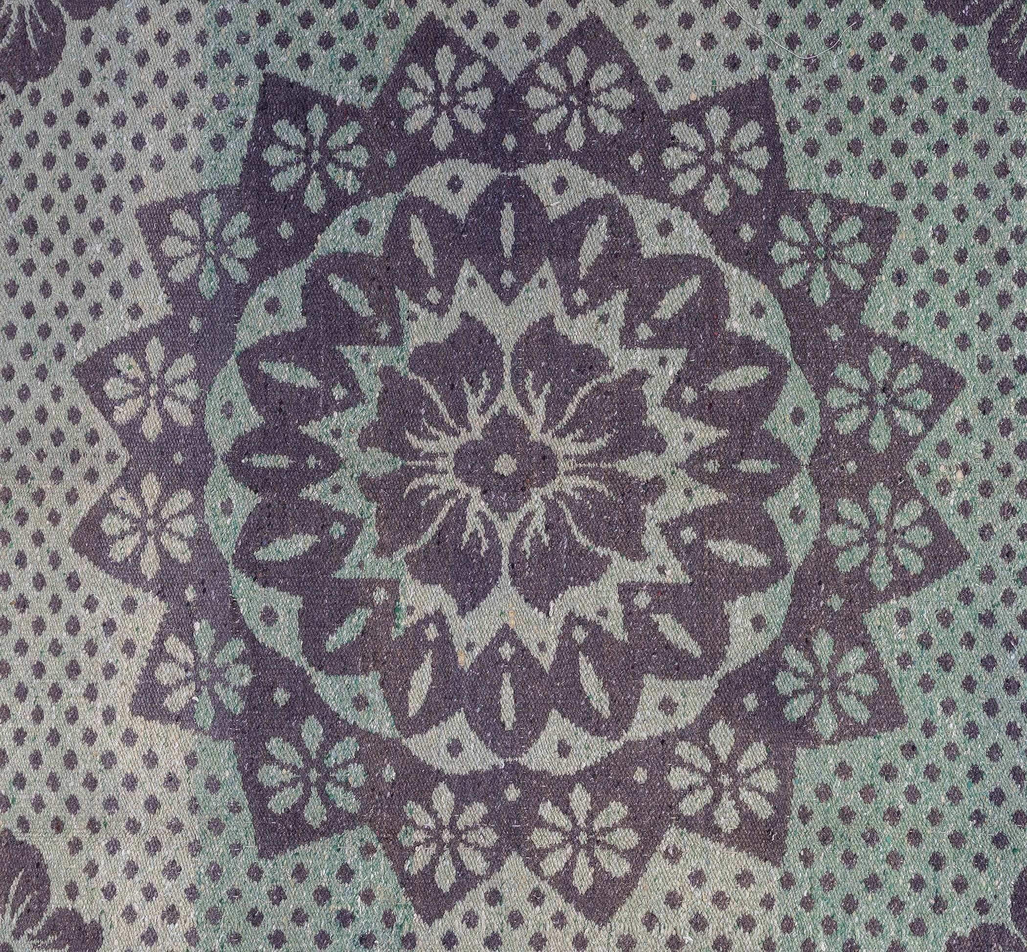 Alfombra Antigua Abraj Reversible Verde