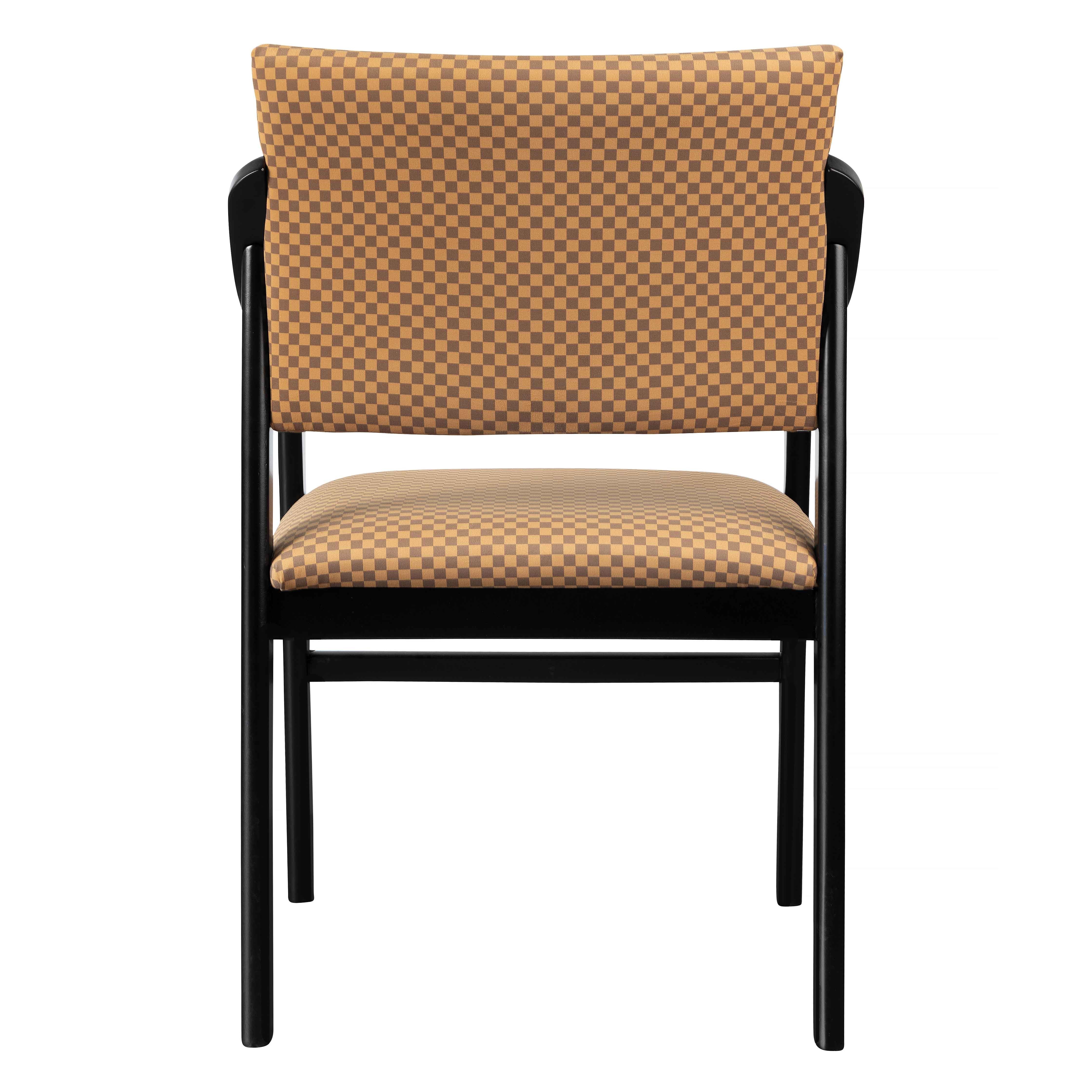 Silla Reposabrazos Etienne Madera Haya Checkerboard