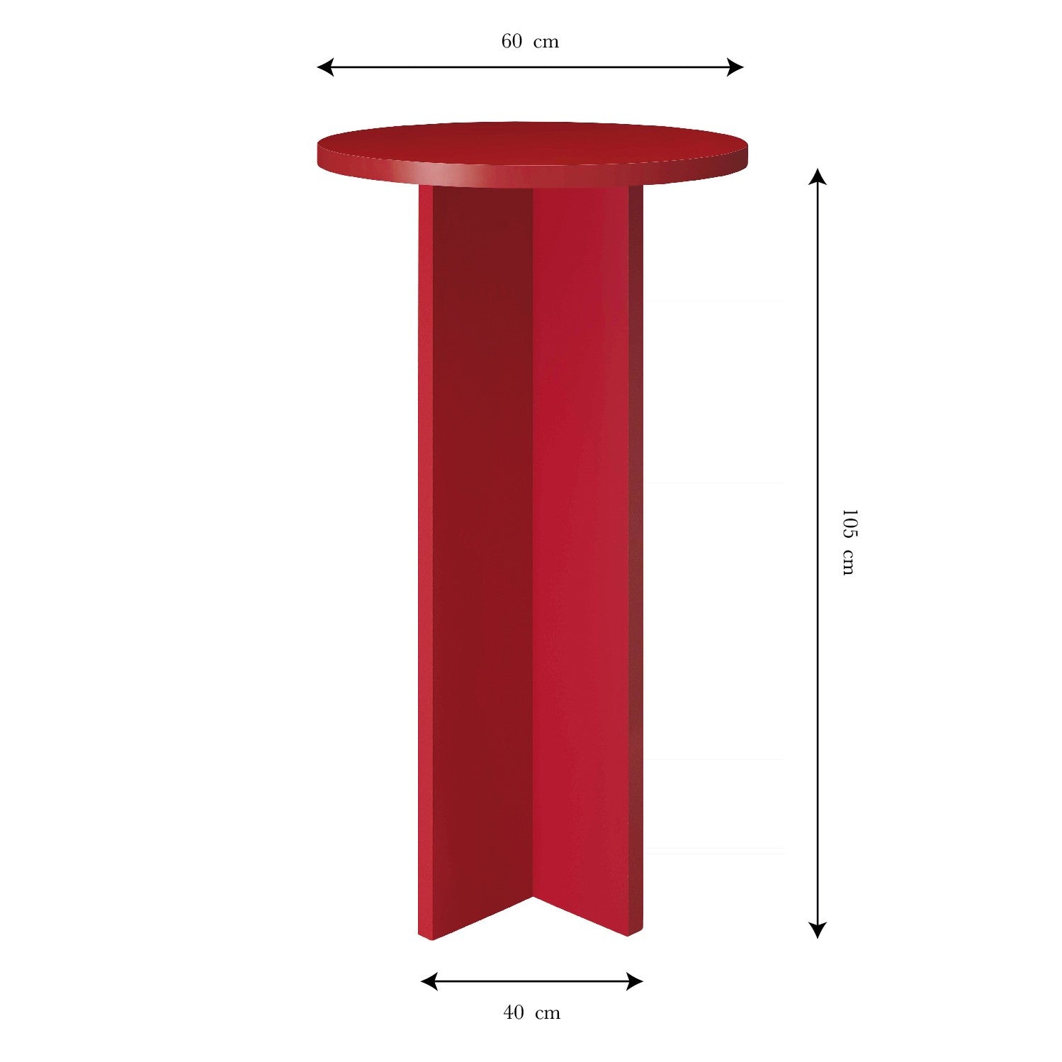 Mesa Alta Redonda Chin Chin Flame 60