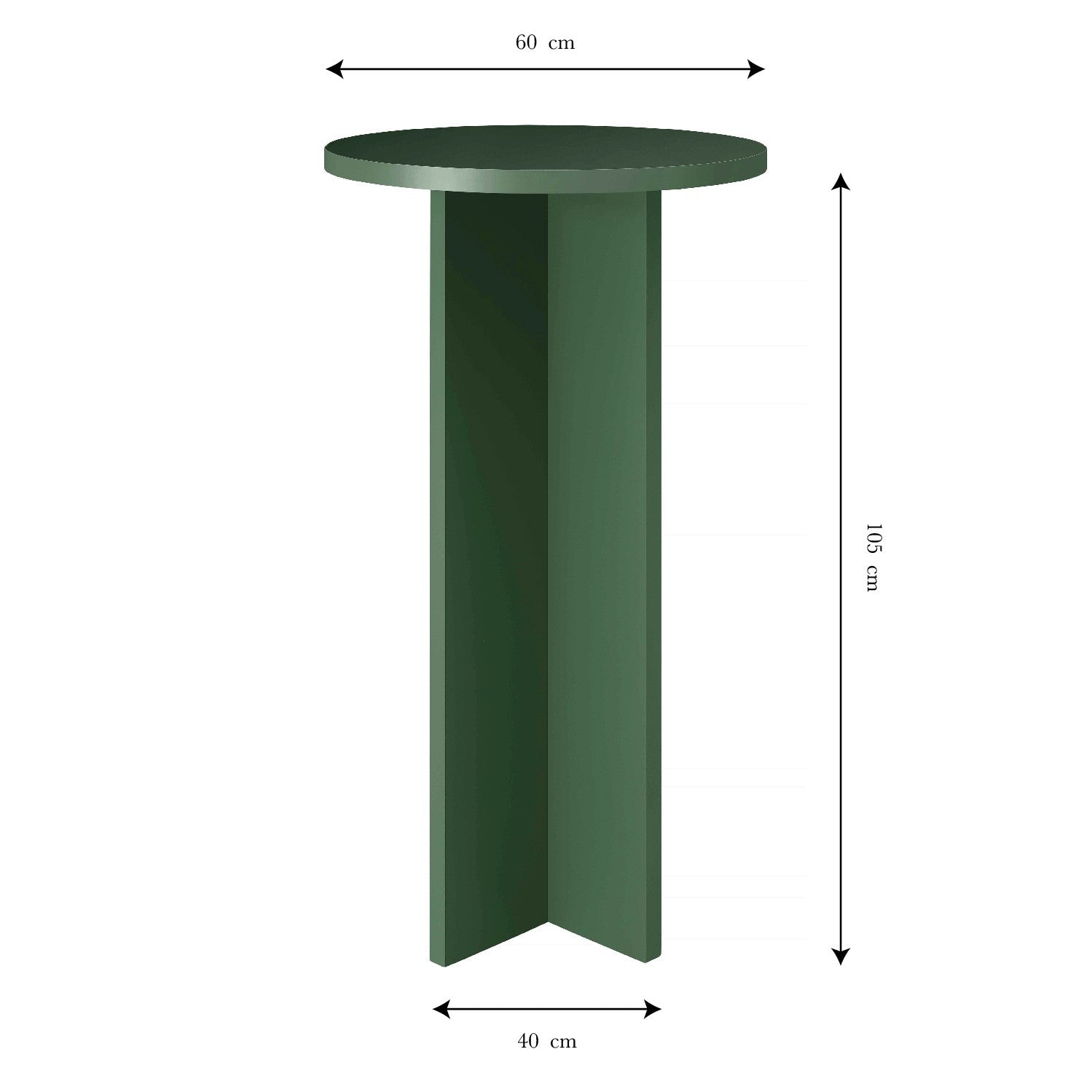 Mesa Alta Redonda Chin Chin Cedar 60