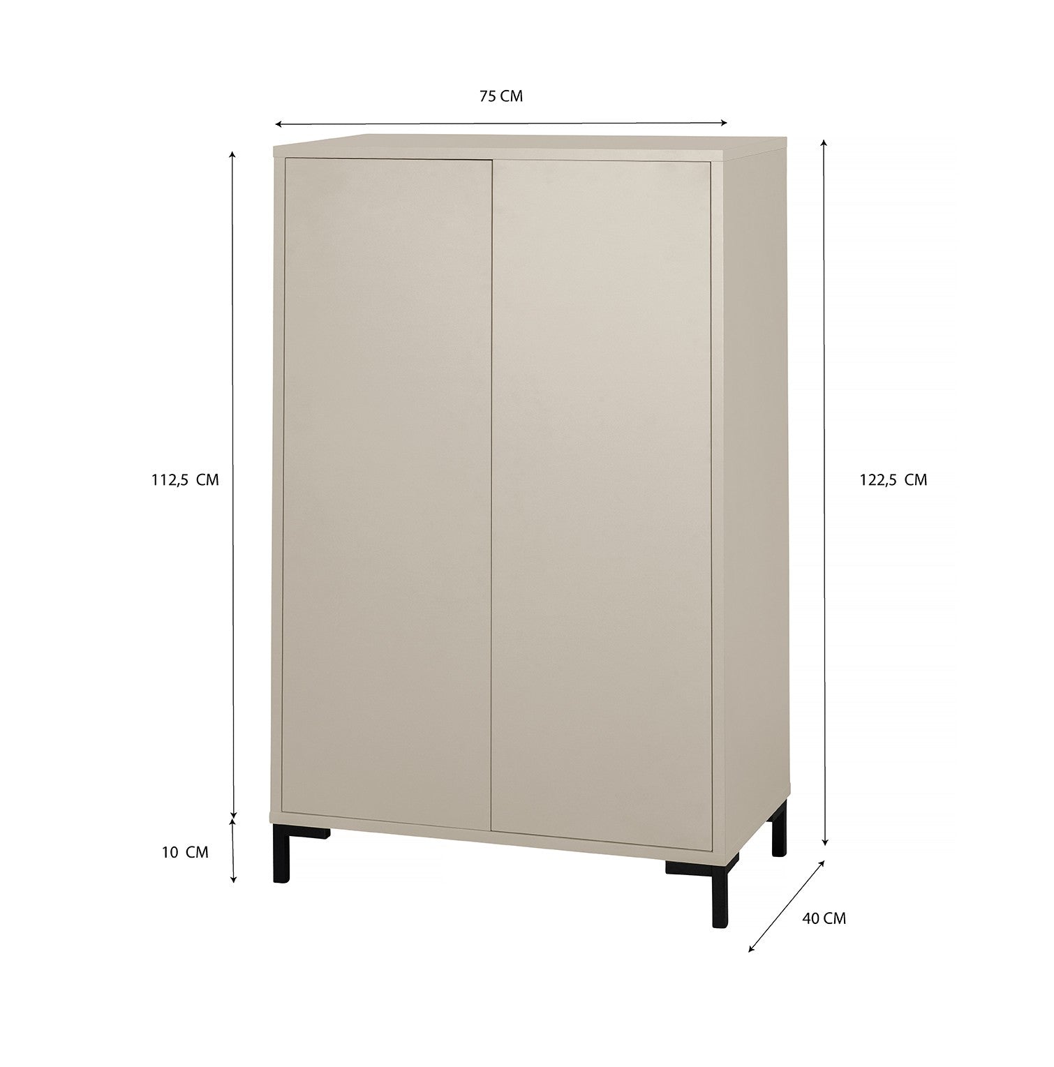 Mueble organizador Taupe