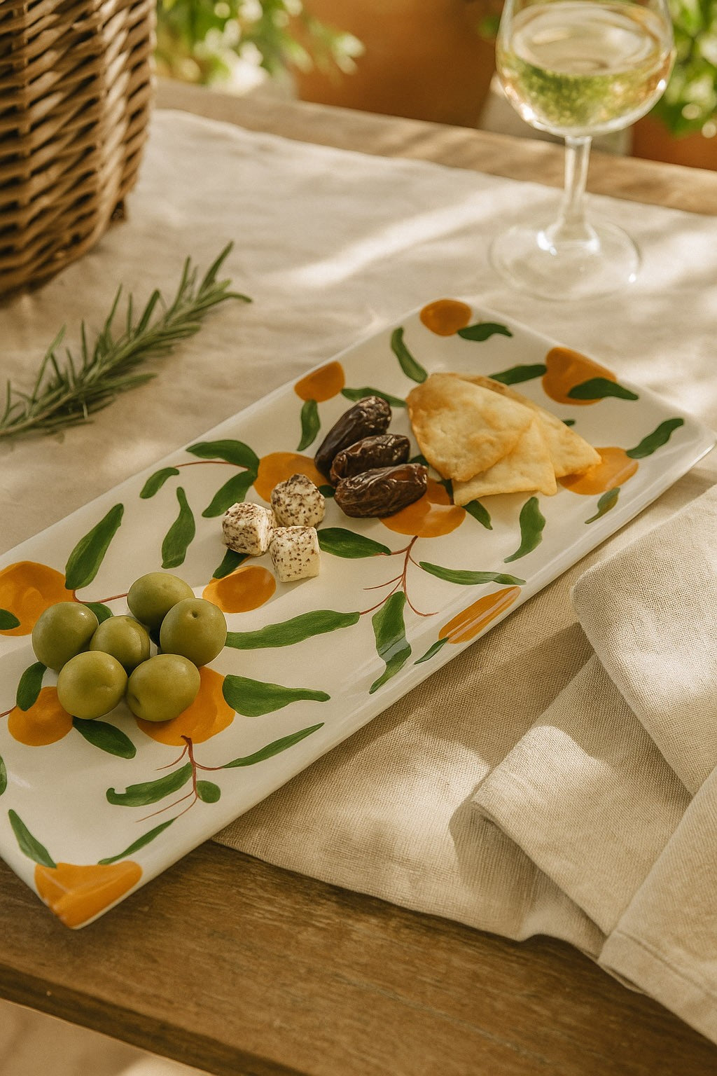 Bandeja de pinchos diseño Naranjas