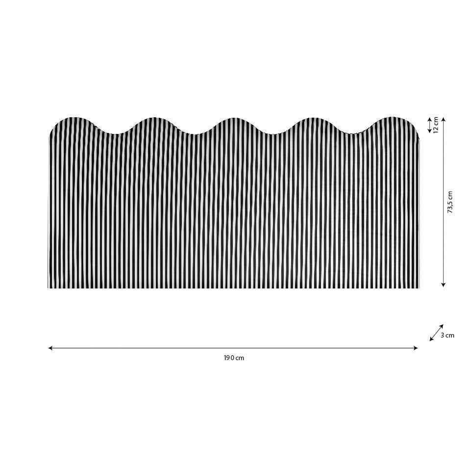 Cabecero Wavy Stripes 180