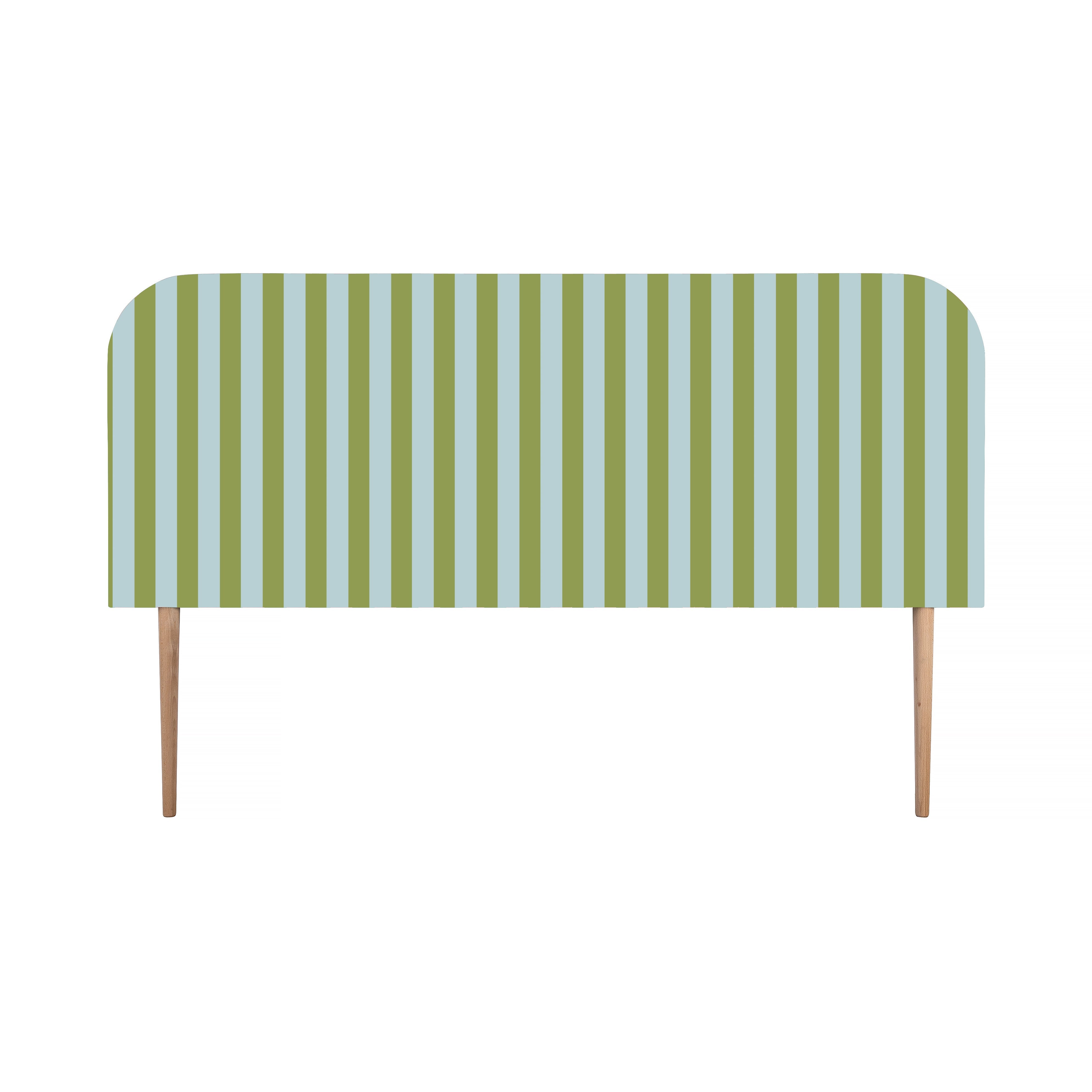 Cabecero Eddie Tapizado Terciopelo Cama 150cm Green-Water