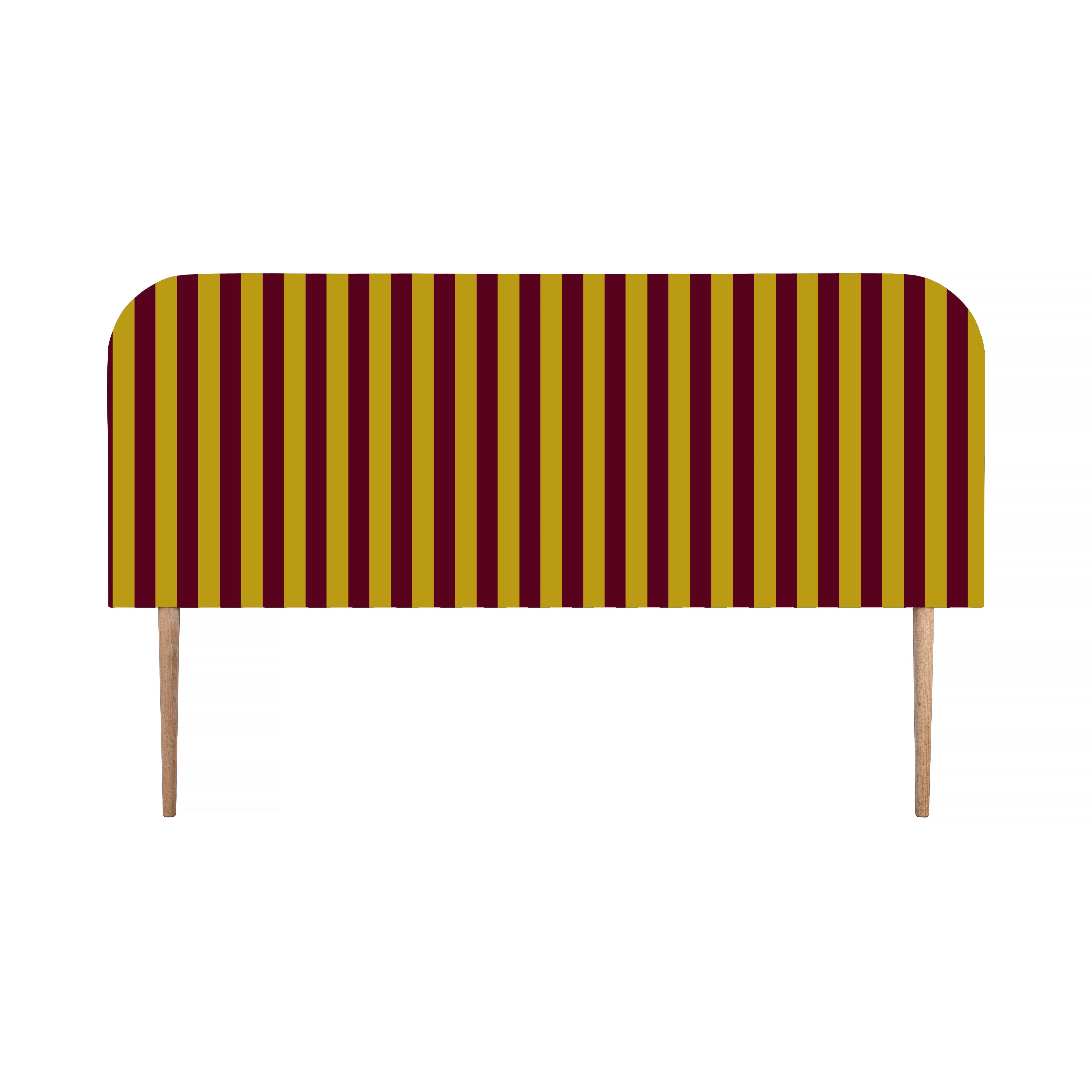 Cabecero Eddie Tapizado Terciopelo Cama 150cm Safron-Wine