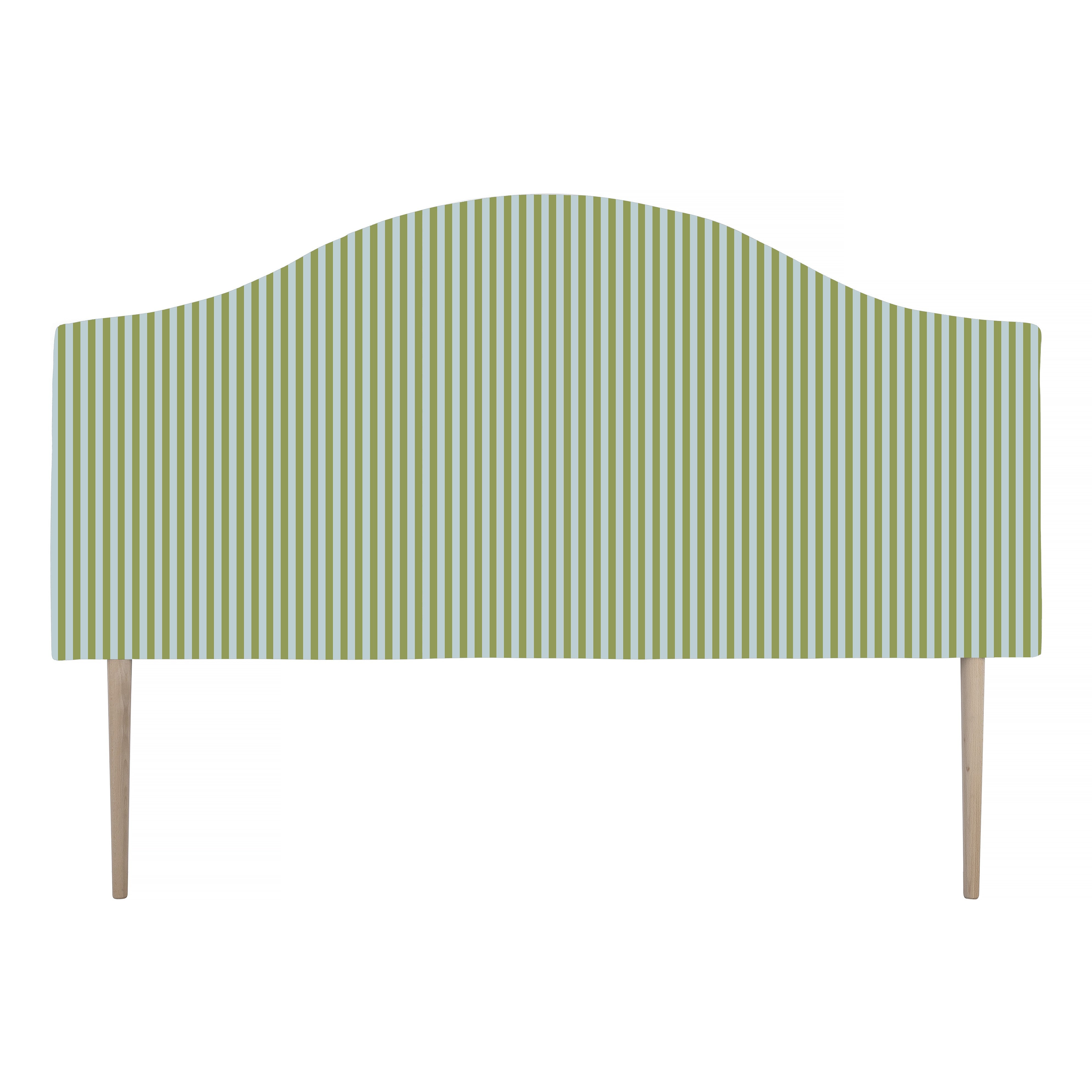Cabecero Suzanne Tapizado Terciopelo Cama 150cm Green-Water