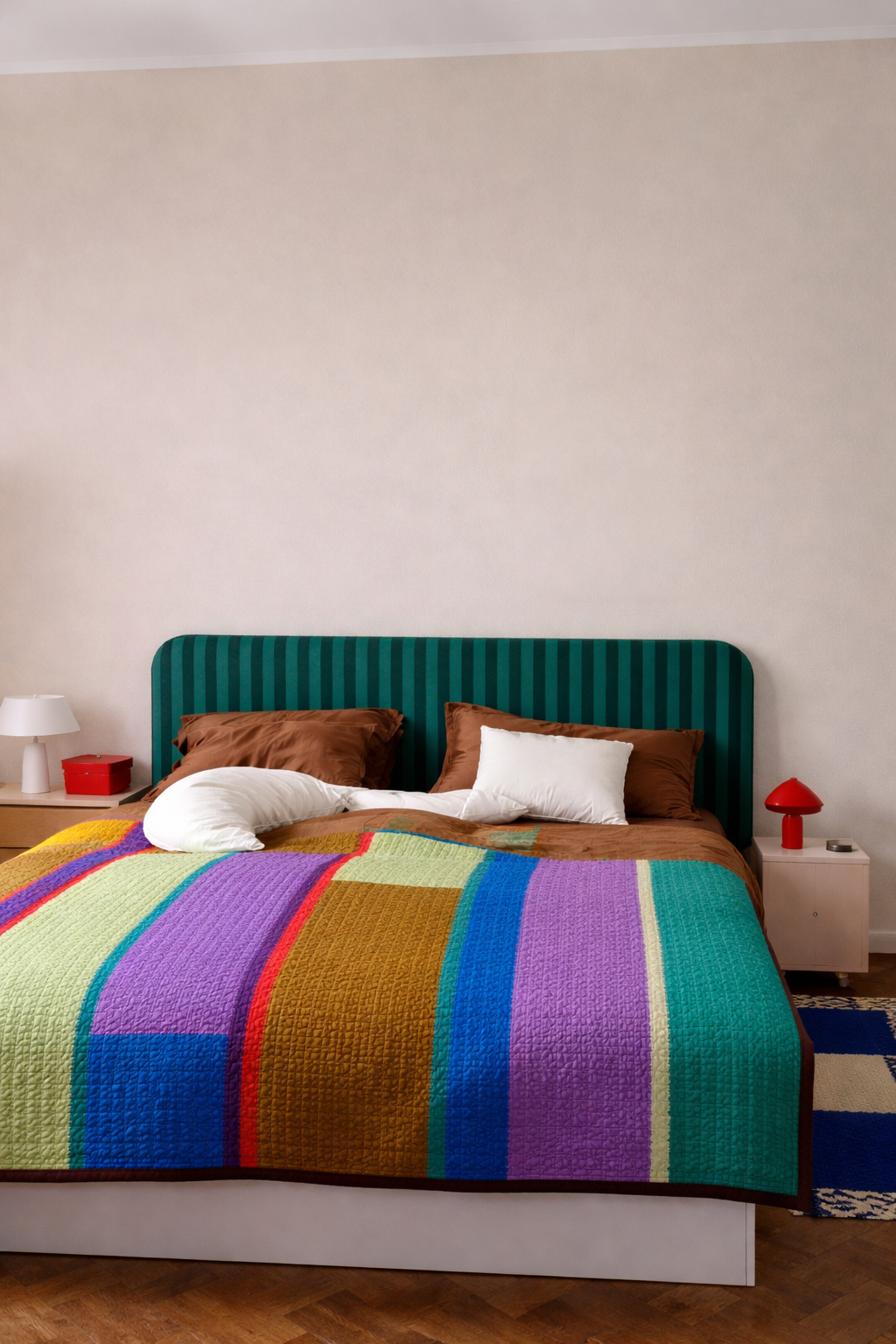 Cabecero Eddie Tapizado Terciopelo Cama 150cm Deep-Ocean