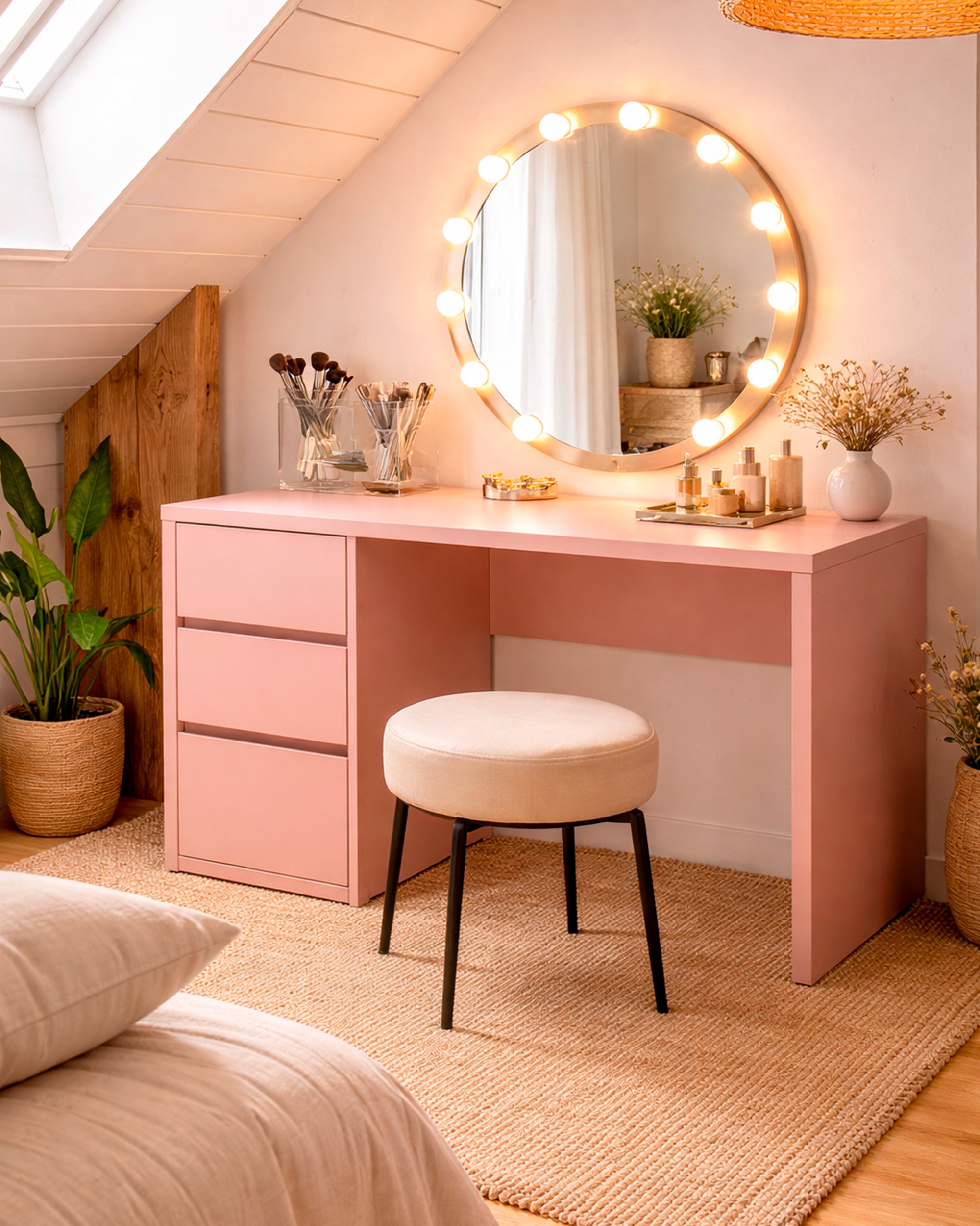 Mueble Tocador Poem Rosa