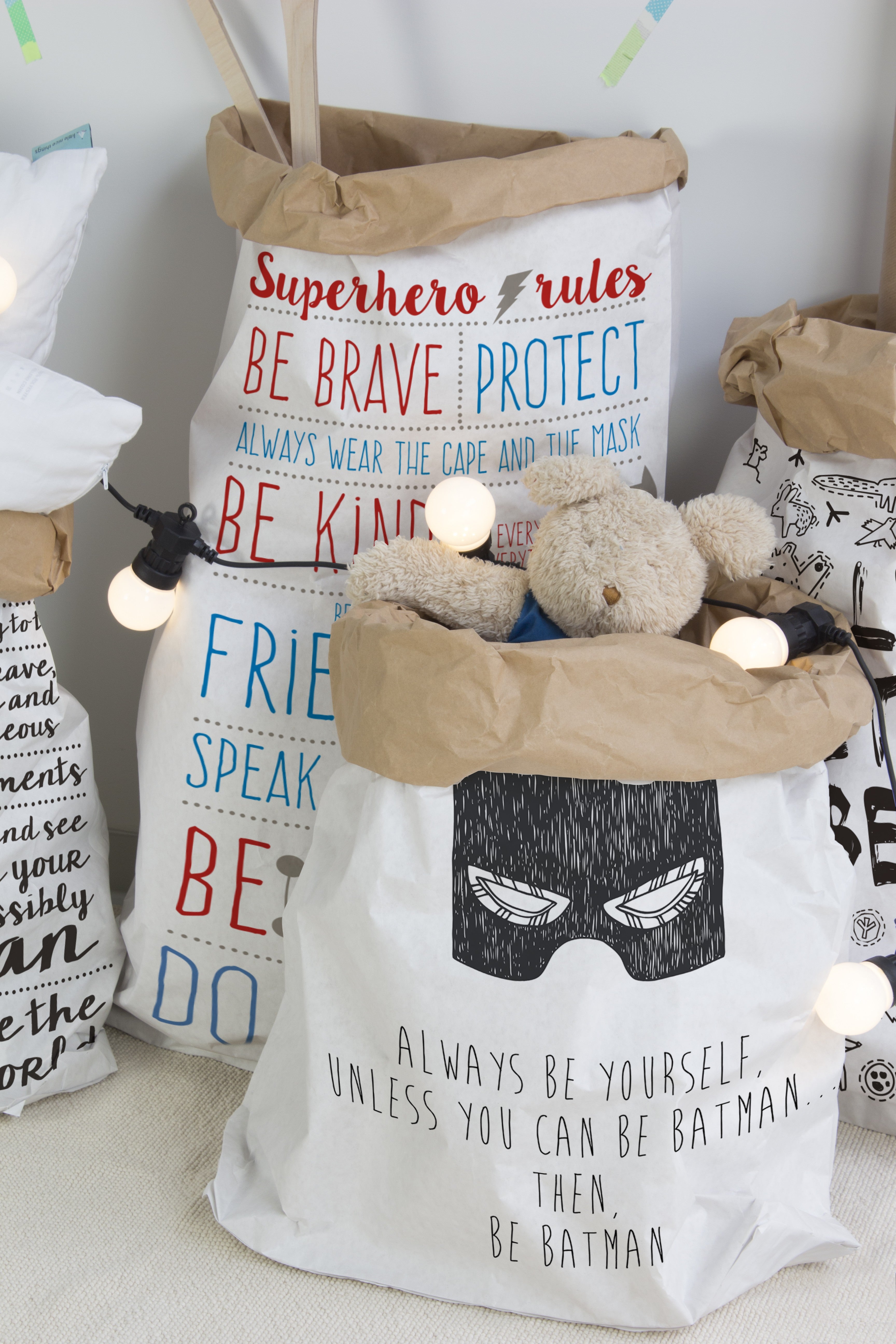 Saco Ordenación Superhero Rules