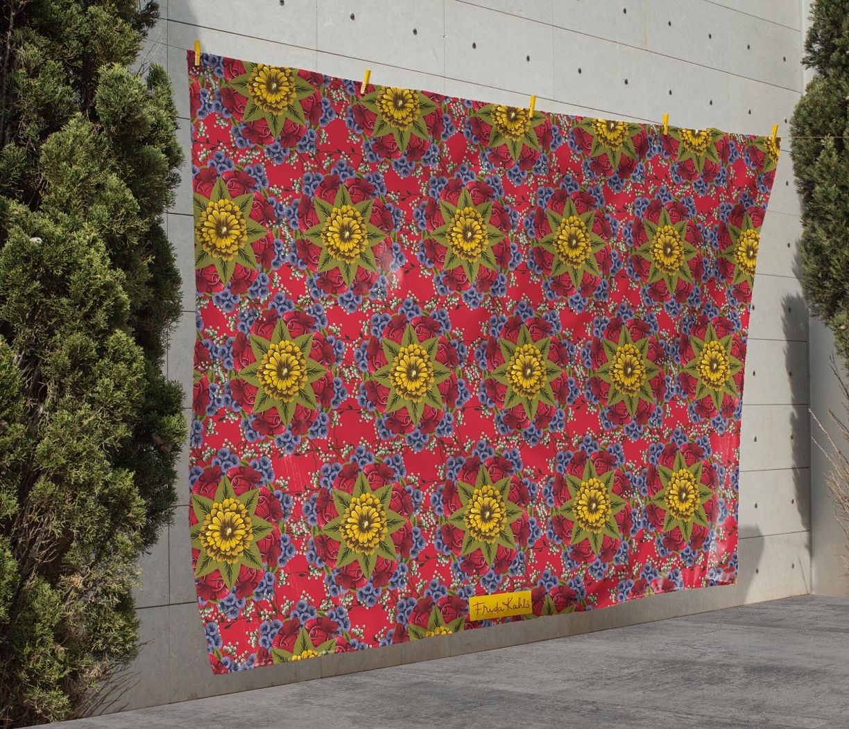 Grand Foulard Multiusos Mandala Roses