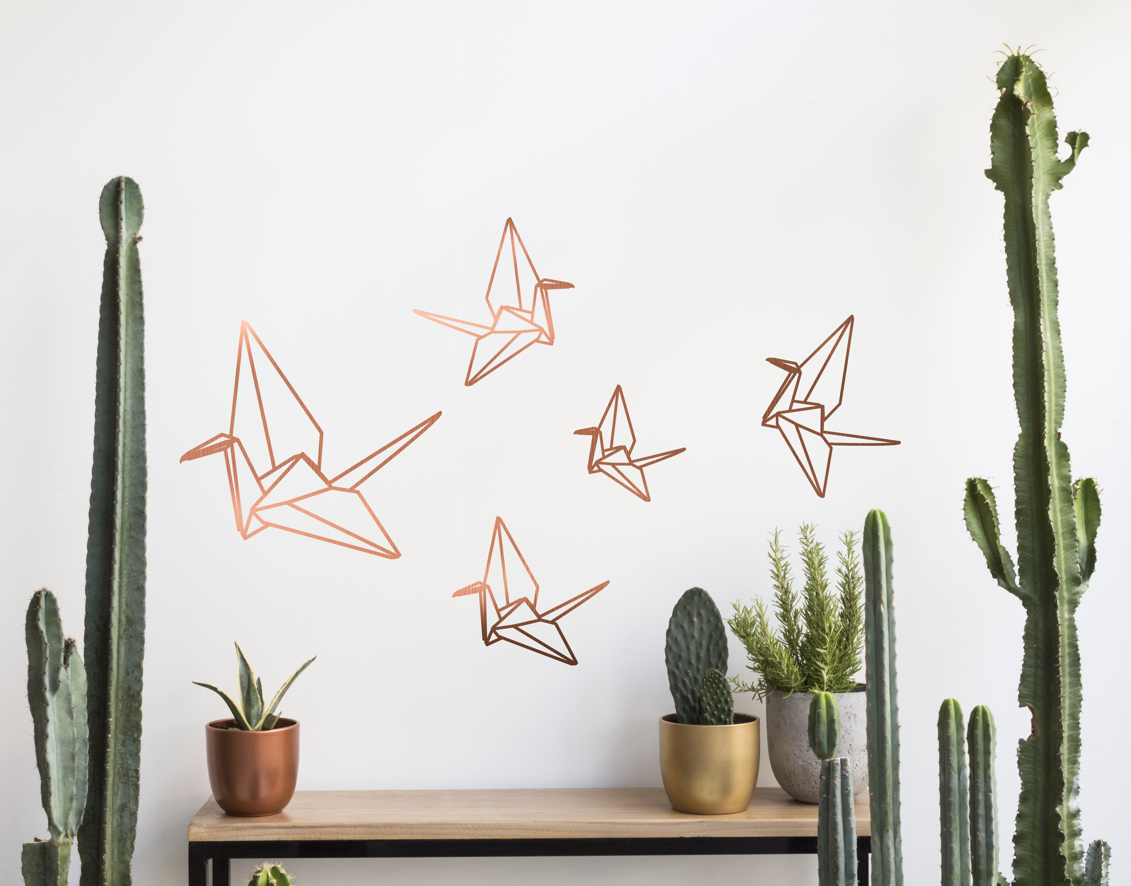Vinilo Cobre Origami