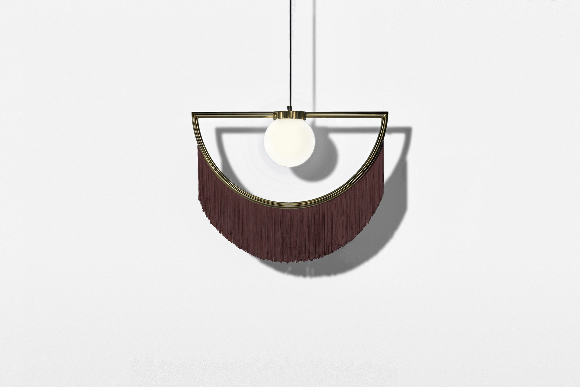 Wink Lamp Gold&maroon